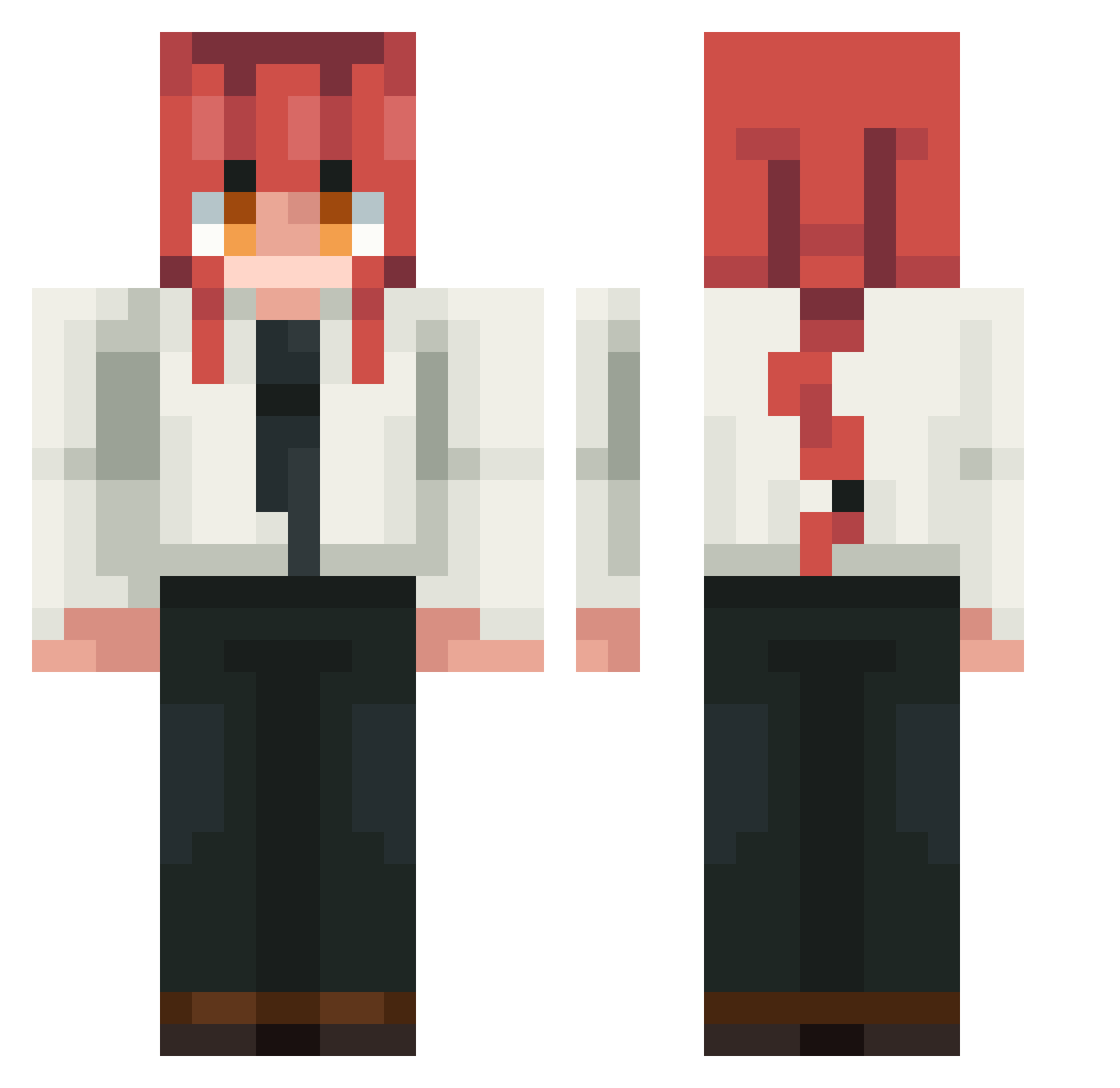 Secret_Market Minecraft skin, front and back view