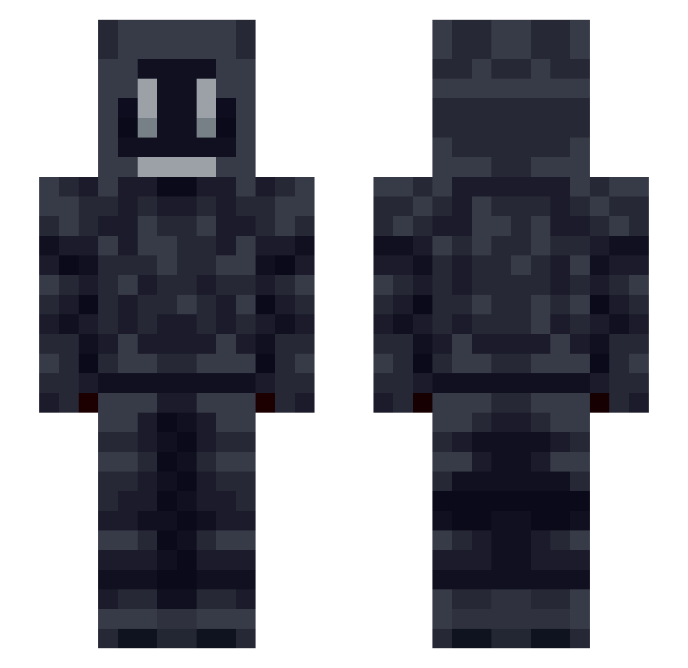 Speedy_H2oton Minecraft skin, front and back view