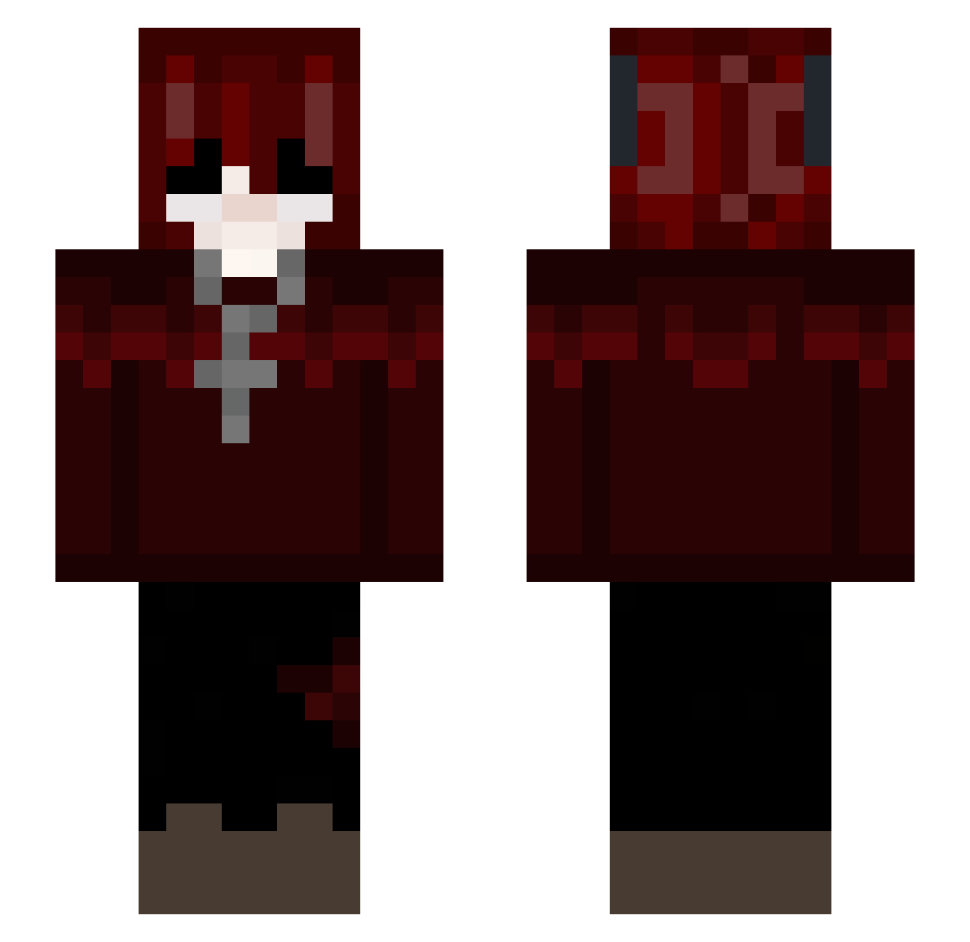 SunReymi Minecraft skin, front and back view
