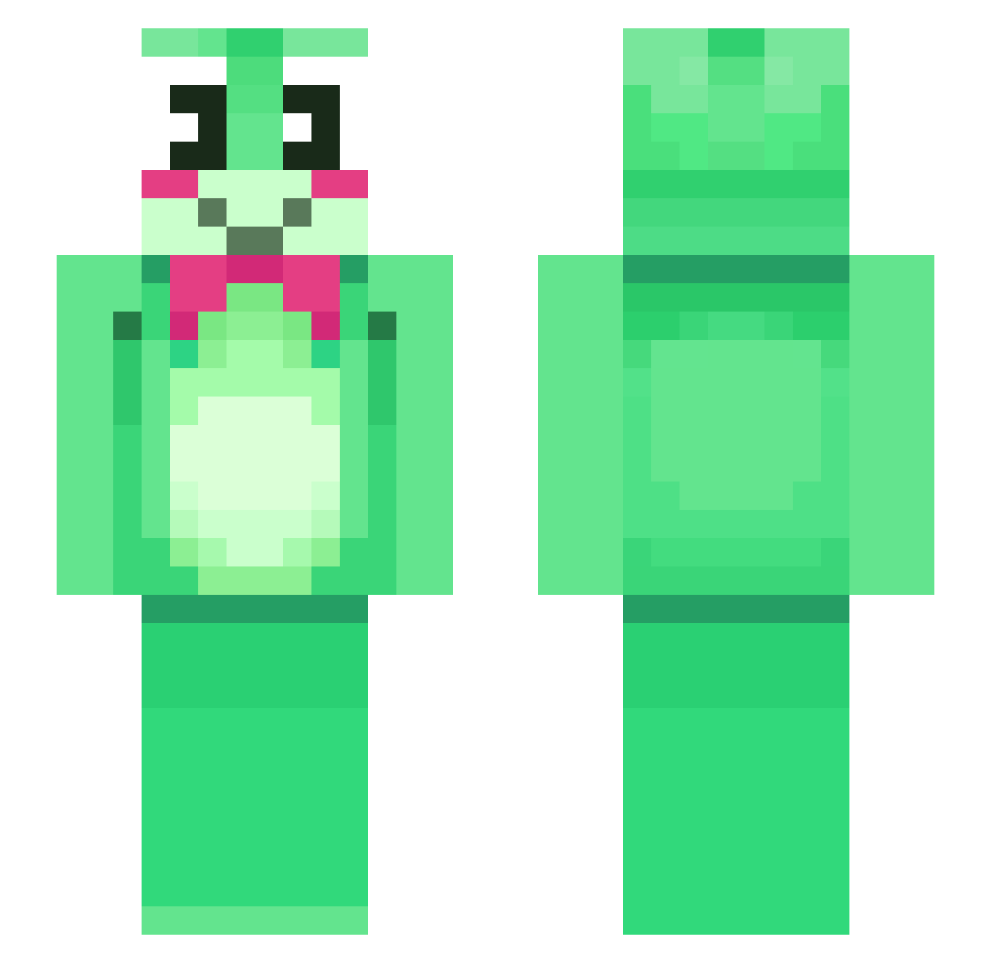 bloodjack1234 Minecraft skin, front and back view