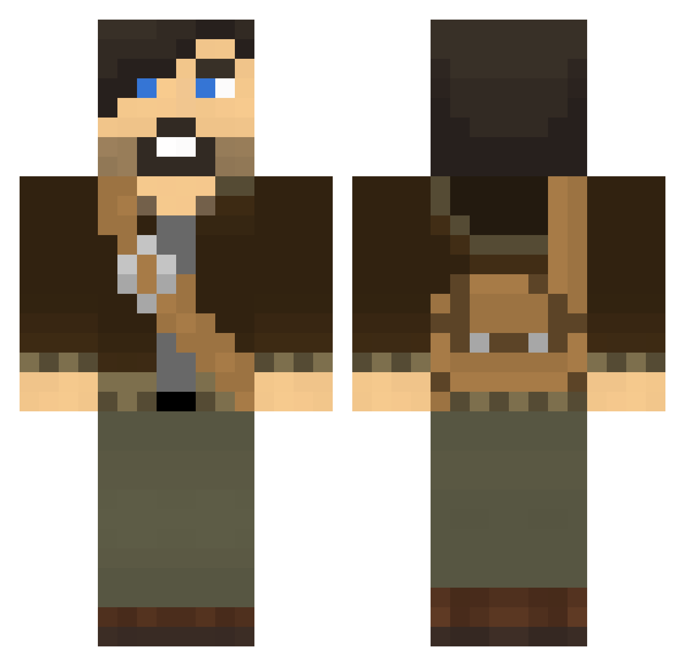 Lil_AceTea Minecraft skin, front and back view