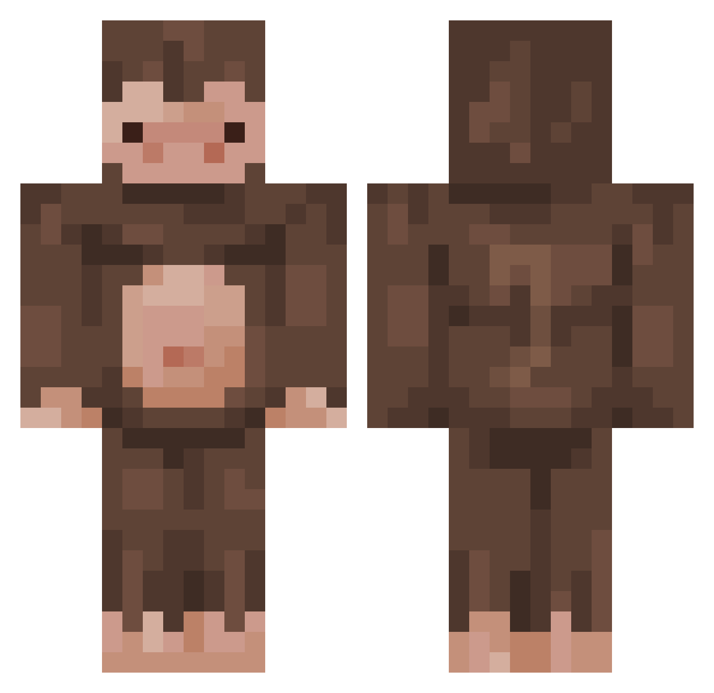 Eminentt Minecraft skin, front and back view