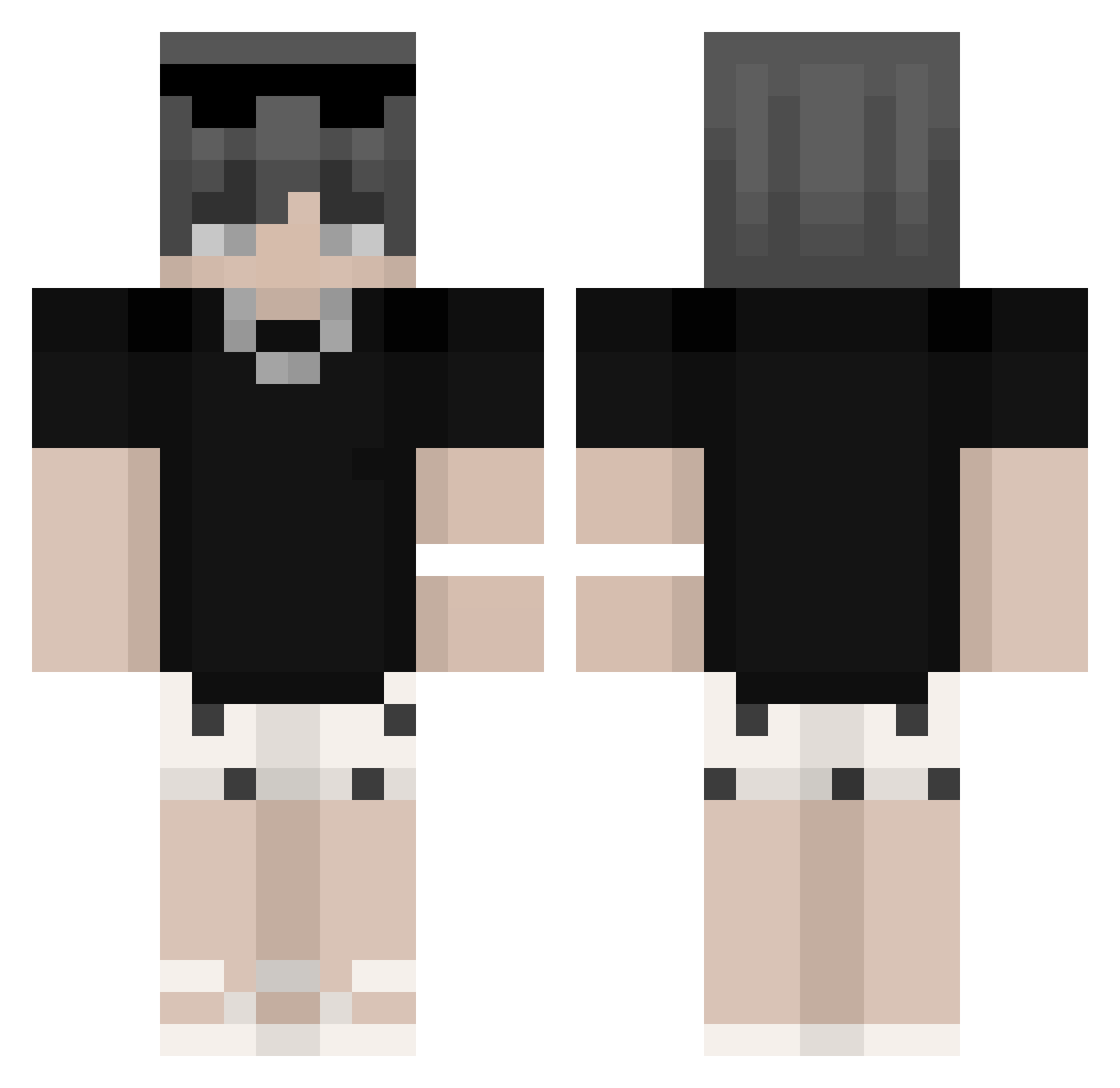 Driezxx01 Minecraft skin, front and back view