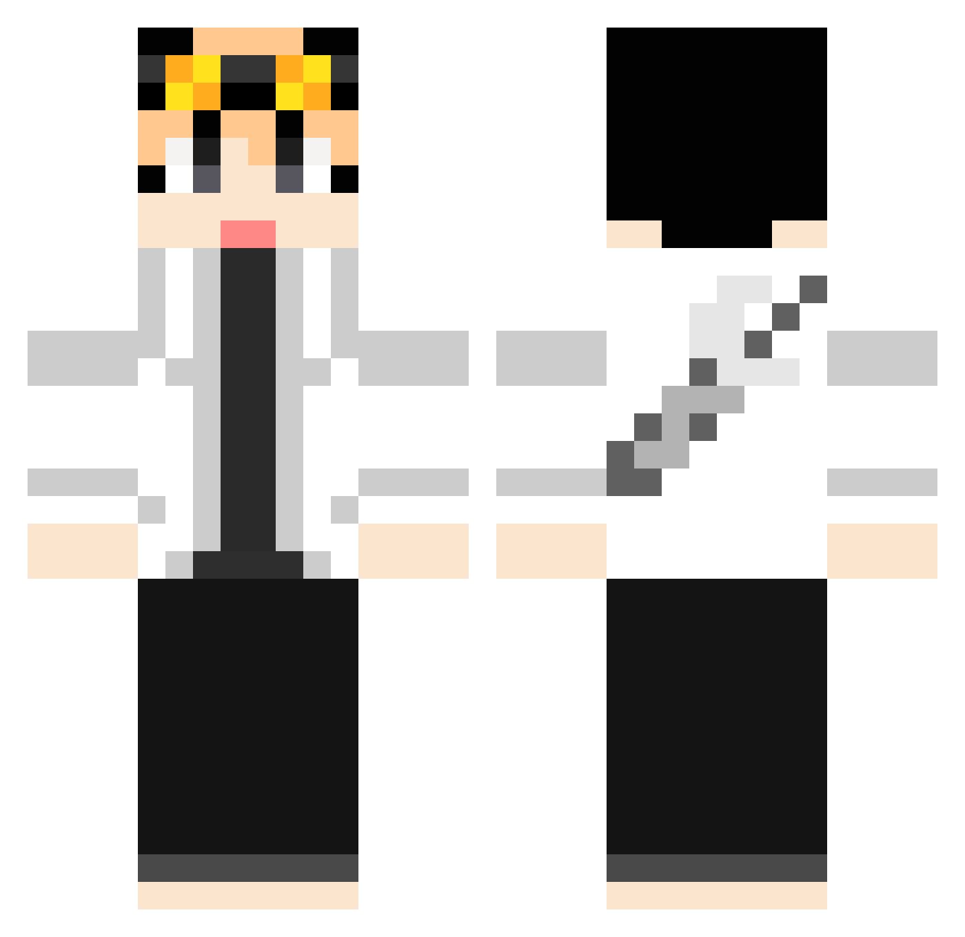 VAZIRAC_KALGUX Minecraft skin, front and back view