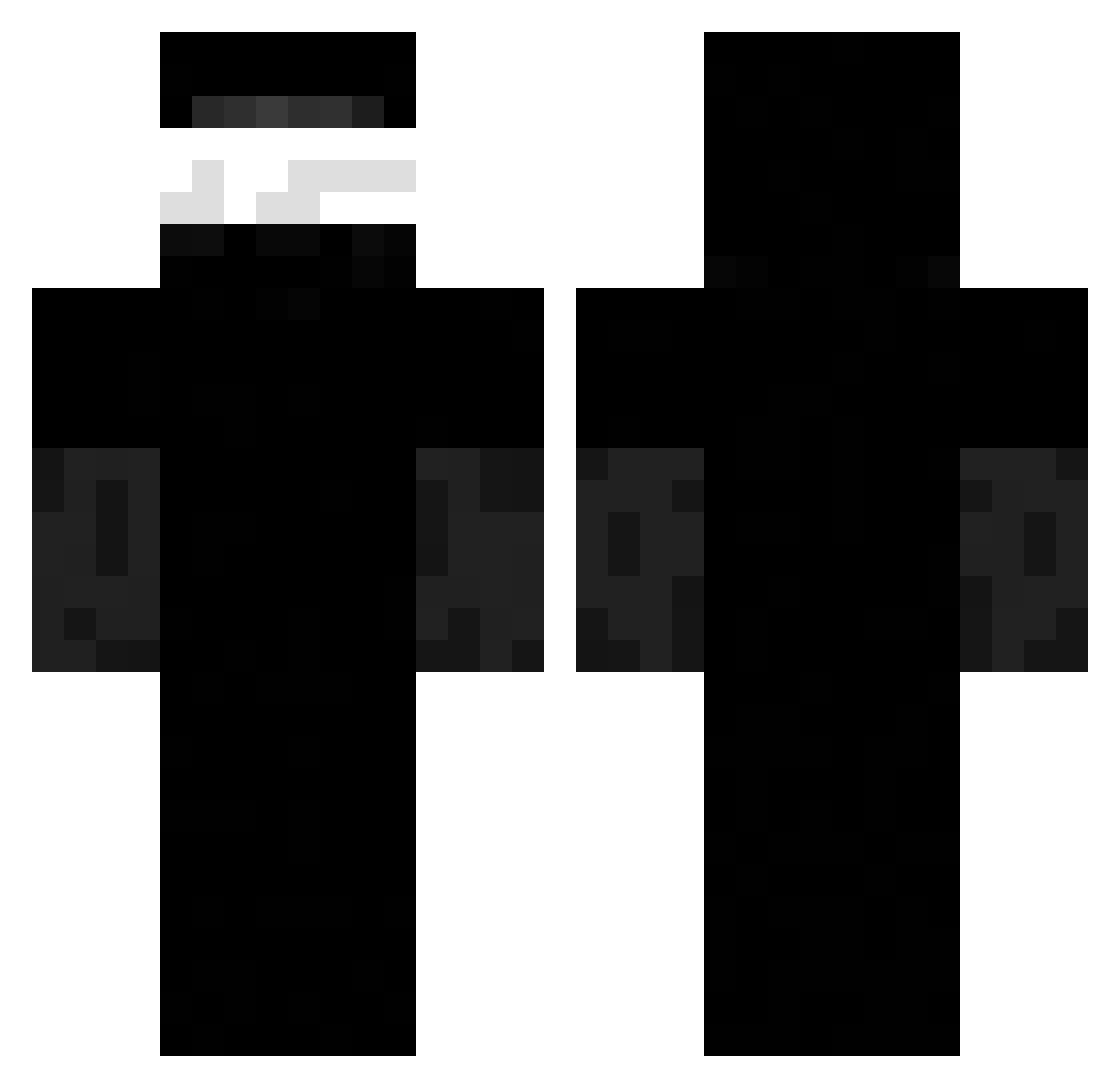 tymxzz Minecraft skin, front and back view