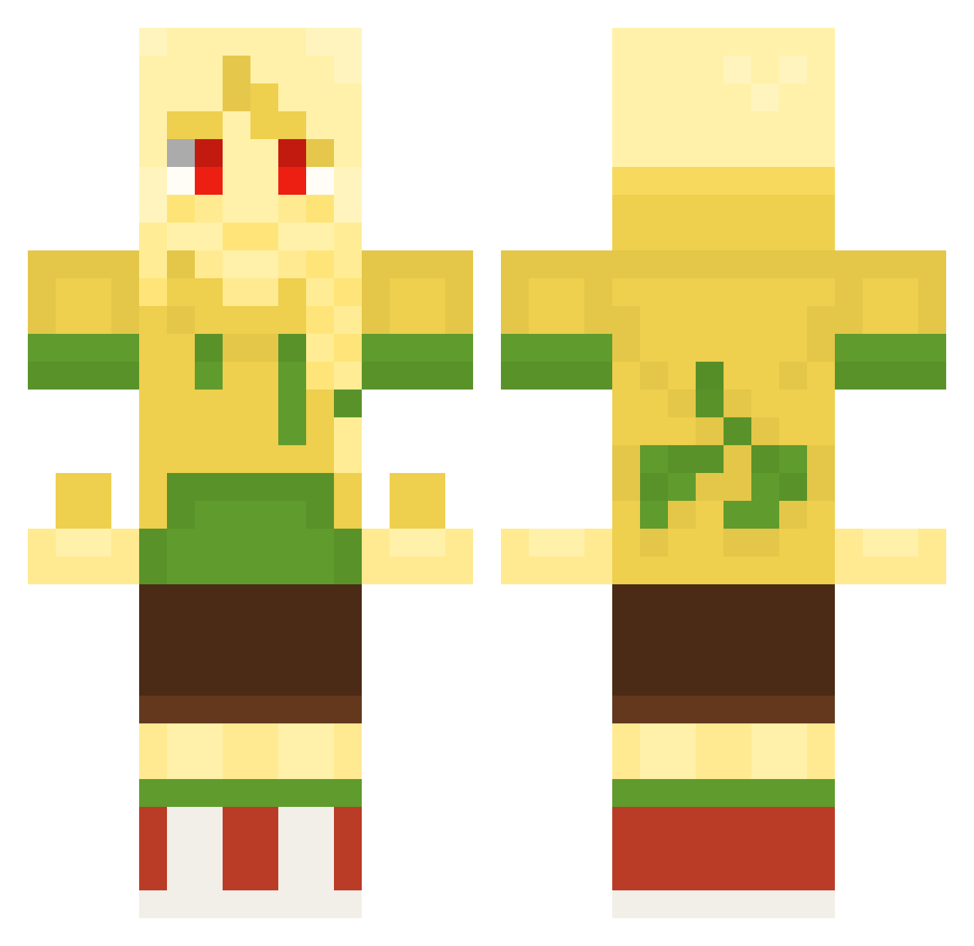 Arthur252005 Minecraft skin, front and back view