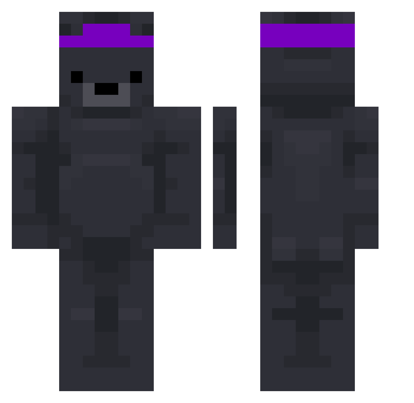 Fantasy0524 Minecraft skin, front and back view