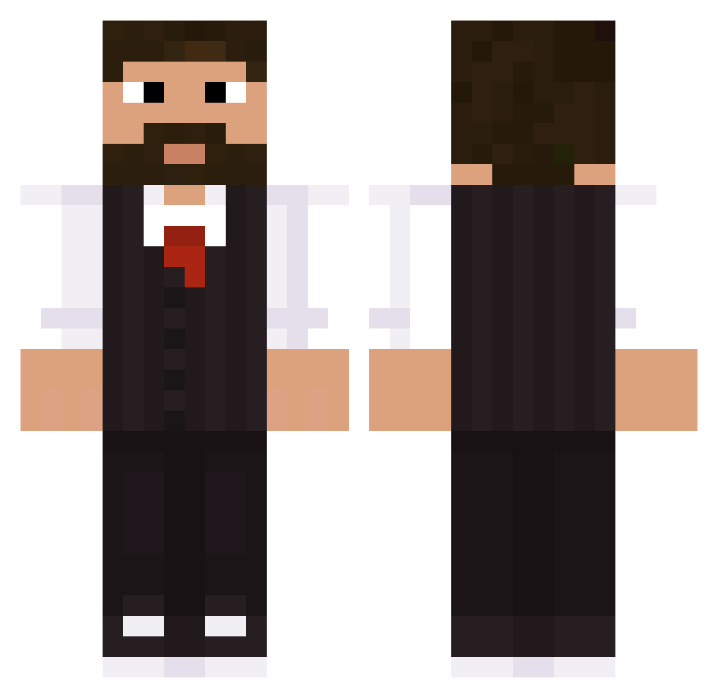 ory22 Minecraft skin, front and back view