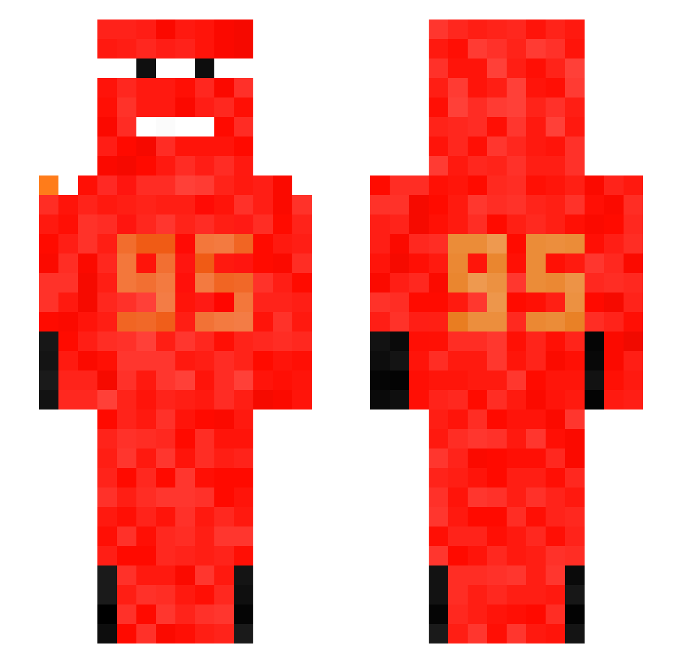 julooo10 Minecraft skin, front and back view