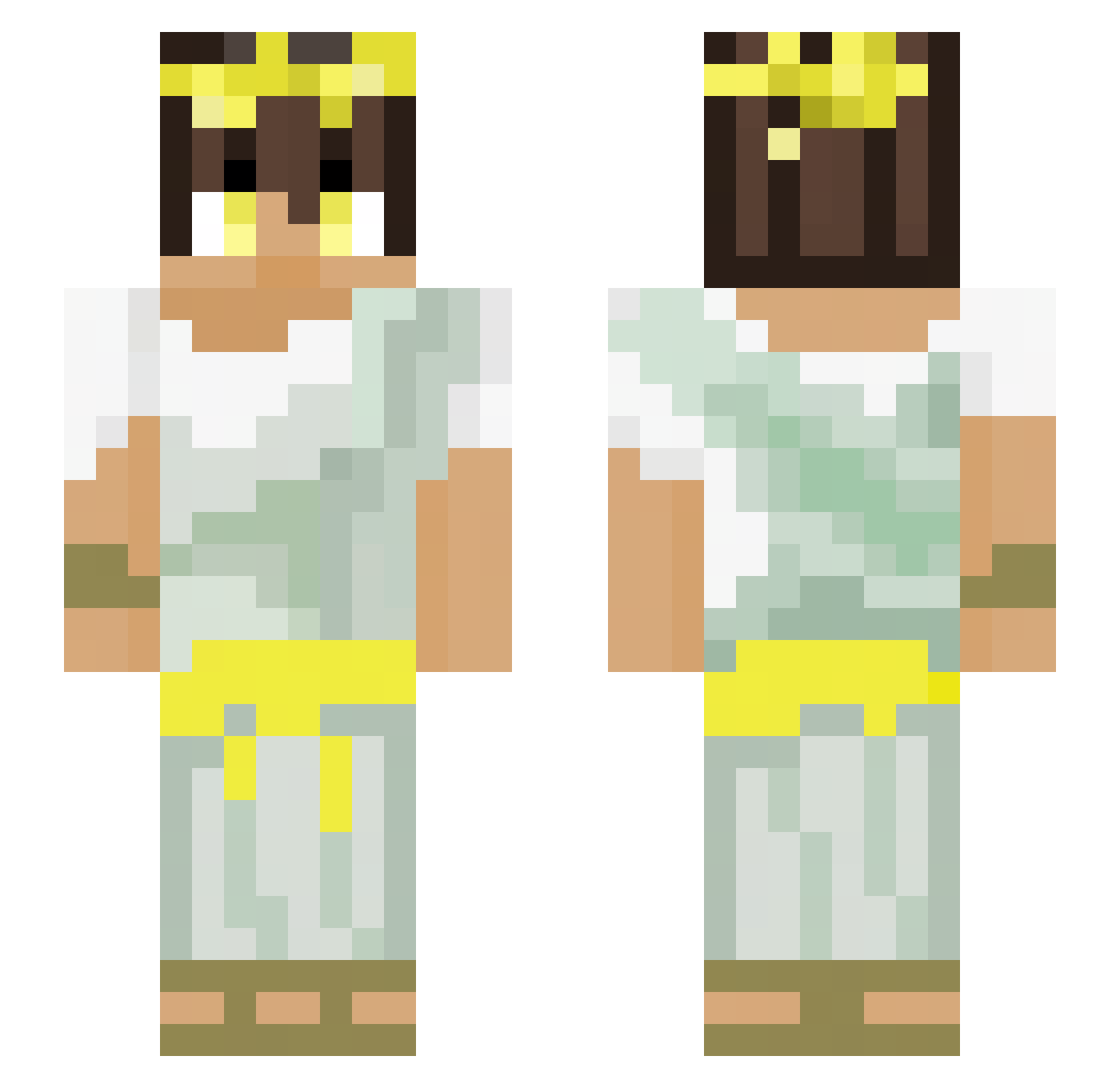 _LorDart Minecraft skin, front and back view