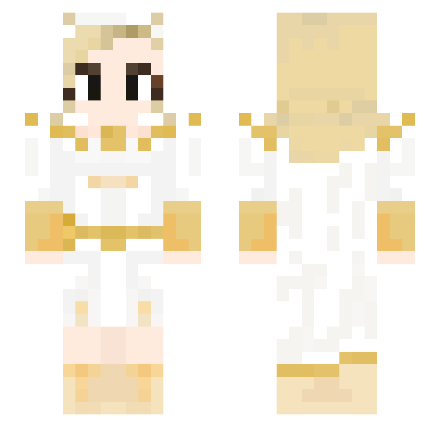 Elite721 Minecraft skin, front and back view