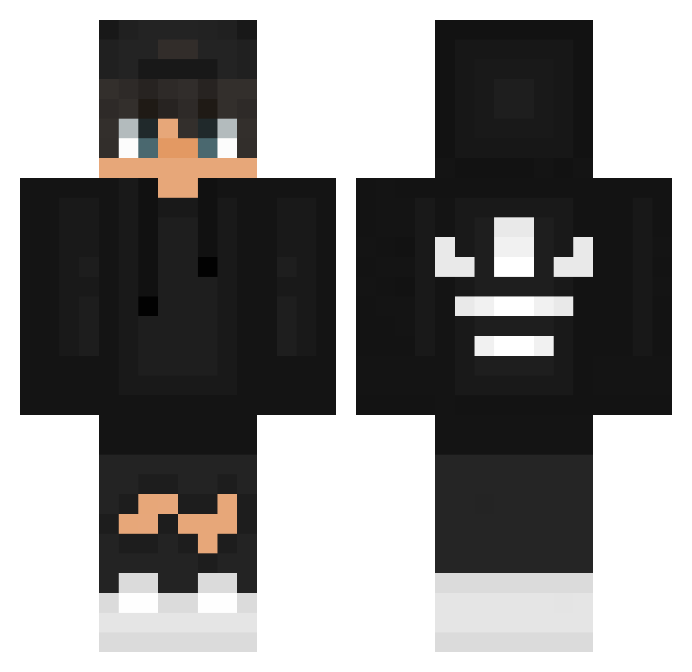 Xx_KimBu_xX Minecraft skin, front and back view
