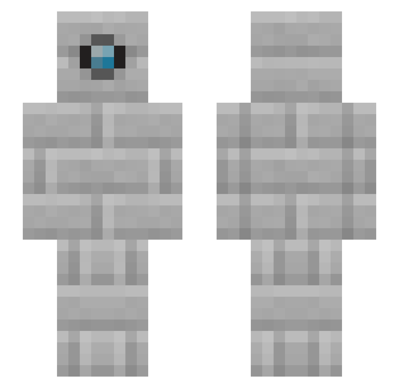 DACTYLION Minecraft skin, front and back view