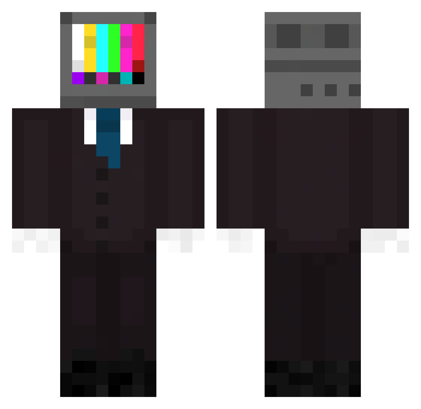 madelineburgess Minecraft skin, front and back view