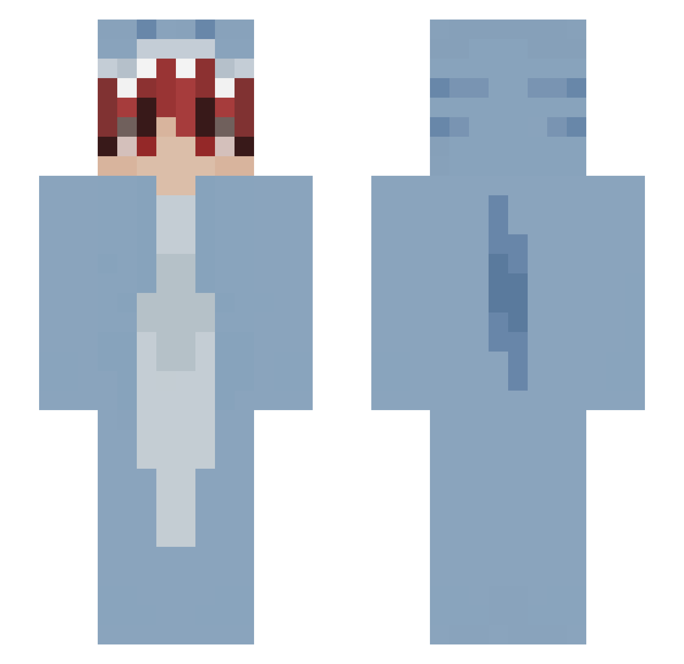 garfieldlicker Minecraft skin, front and back view