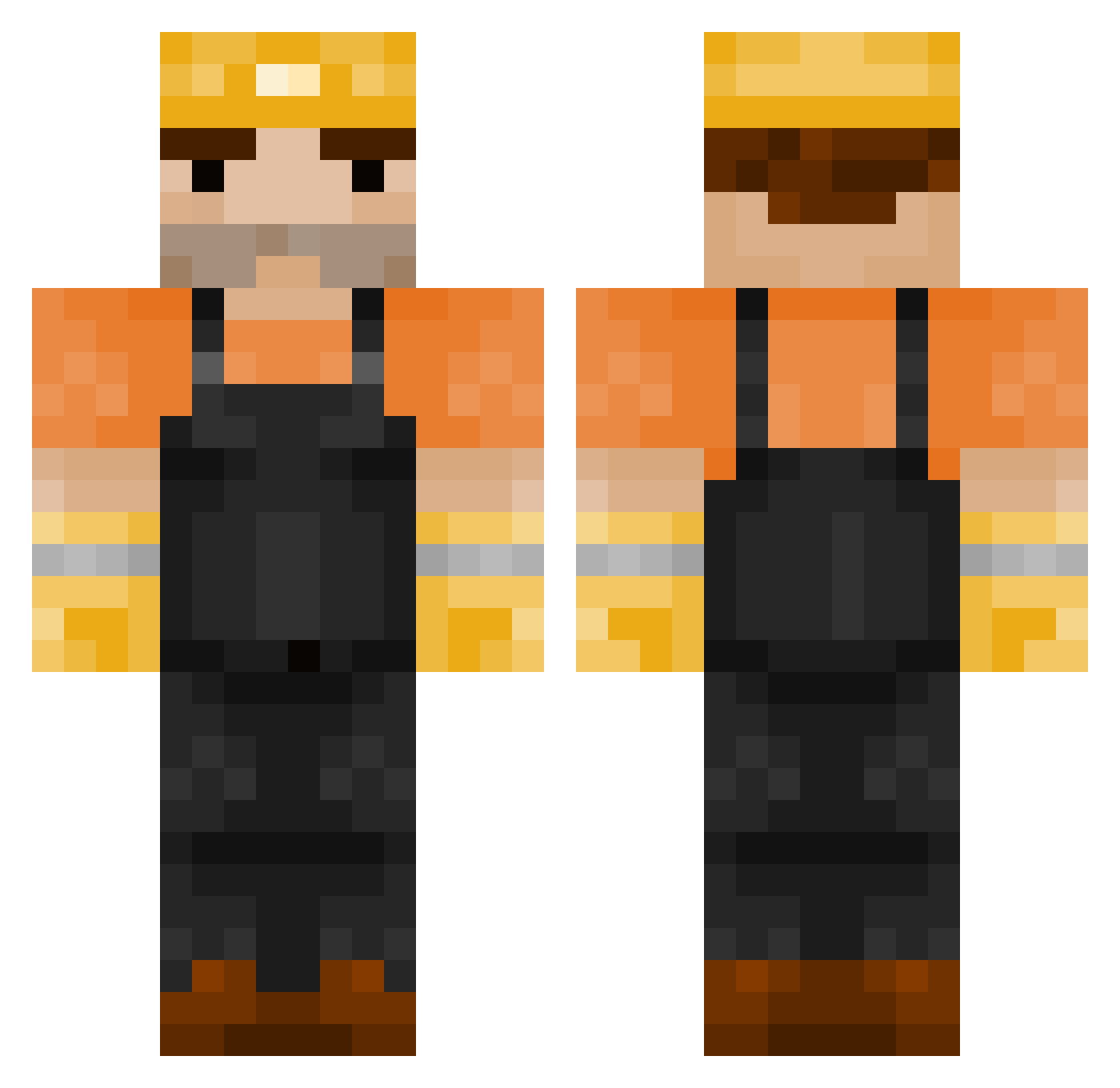 0ls0n Minecraft skin, front and back view