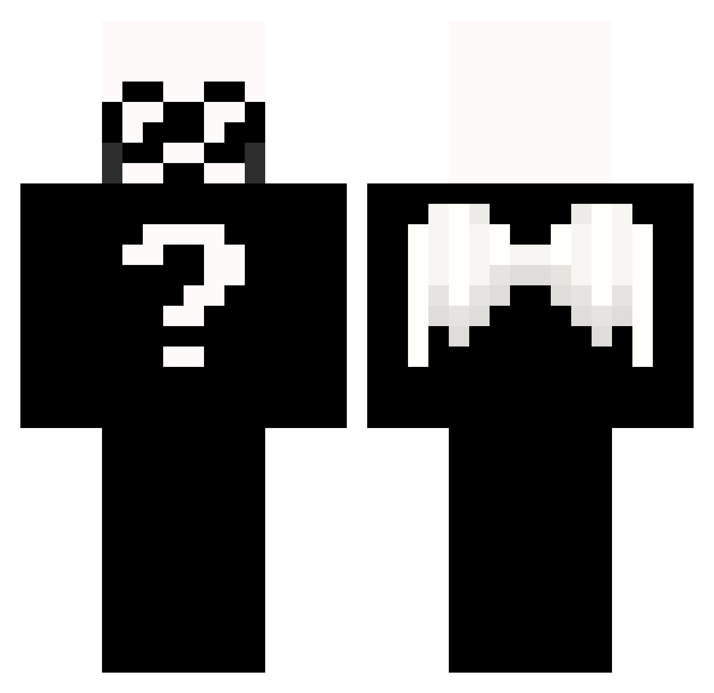 Rowoon7255 Minecraft skin, front and back view