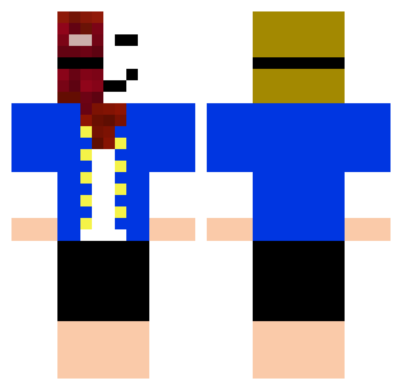 GrimD_JR Minecraft skin, front and back view