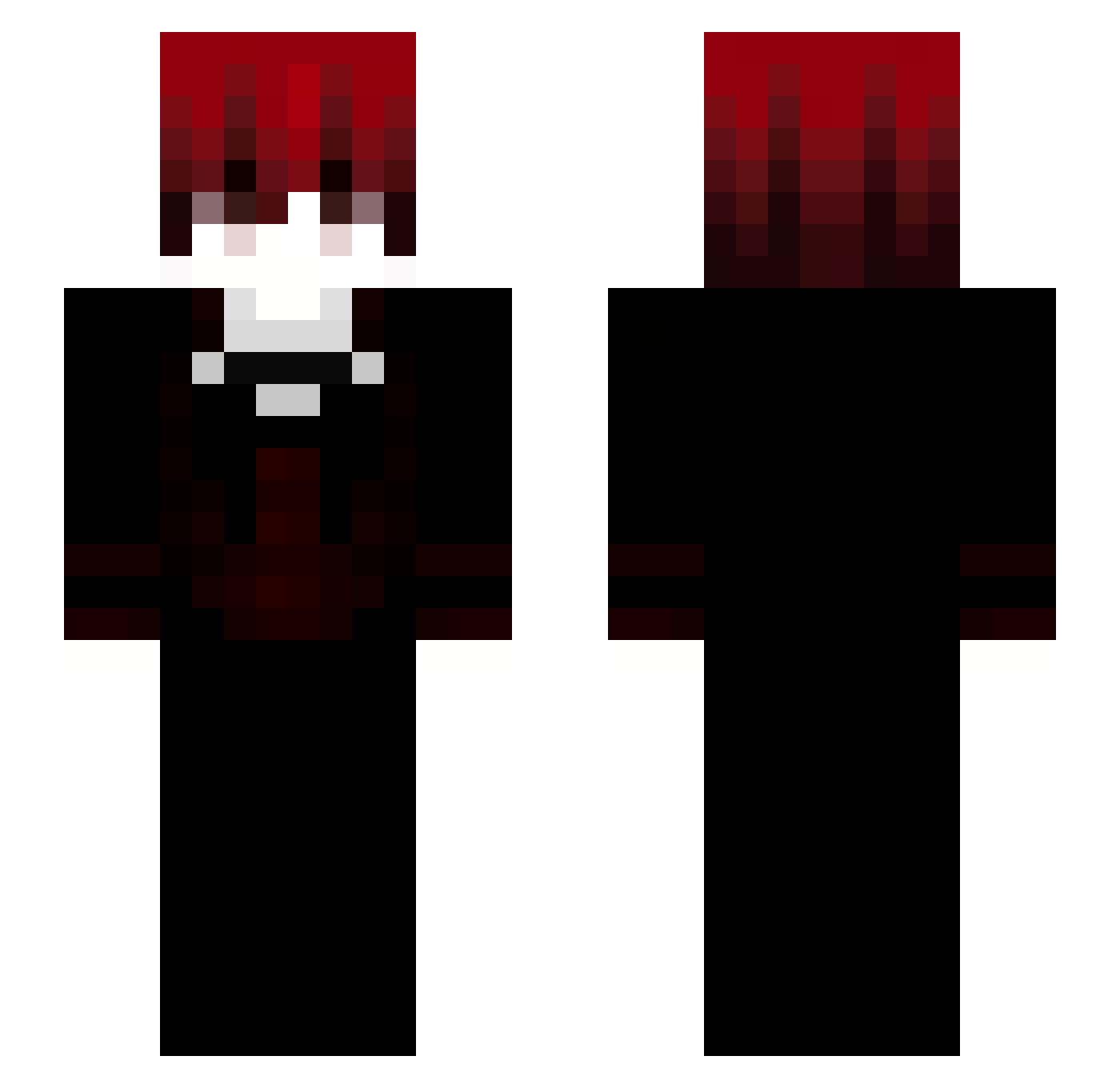 Agussk Minecraft skin, front and back view