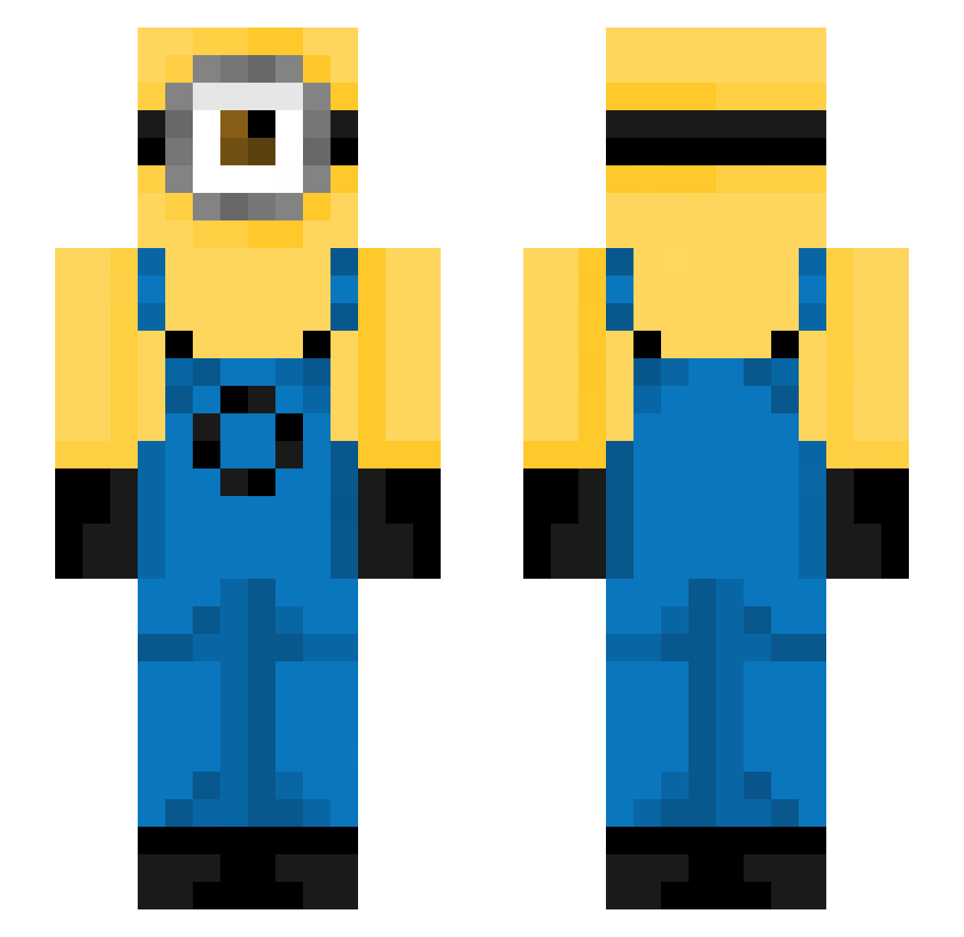 CyrixEu Minecraft skin, front and back view