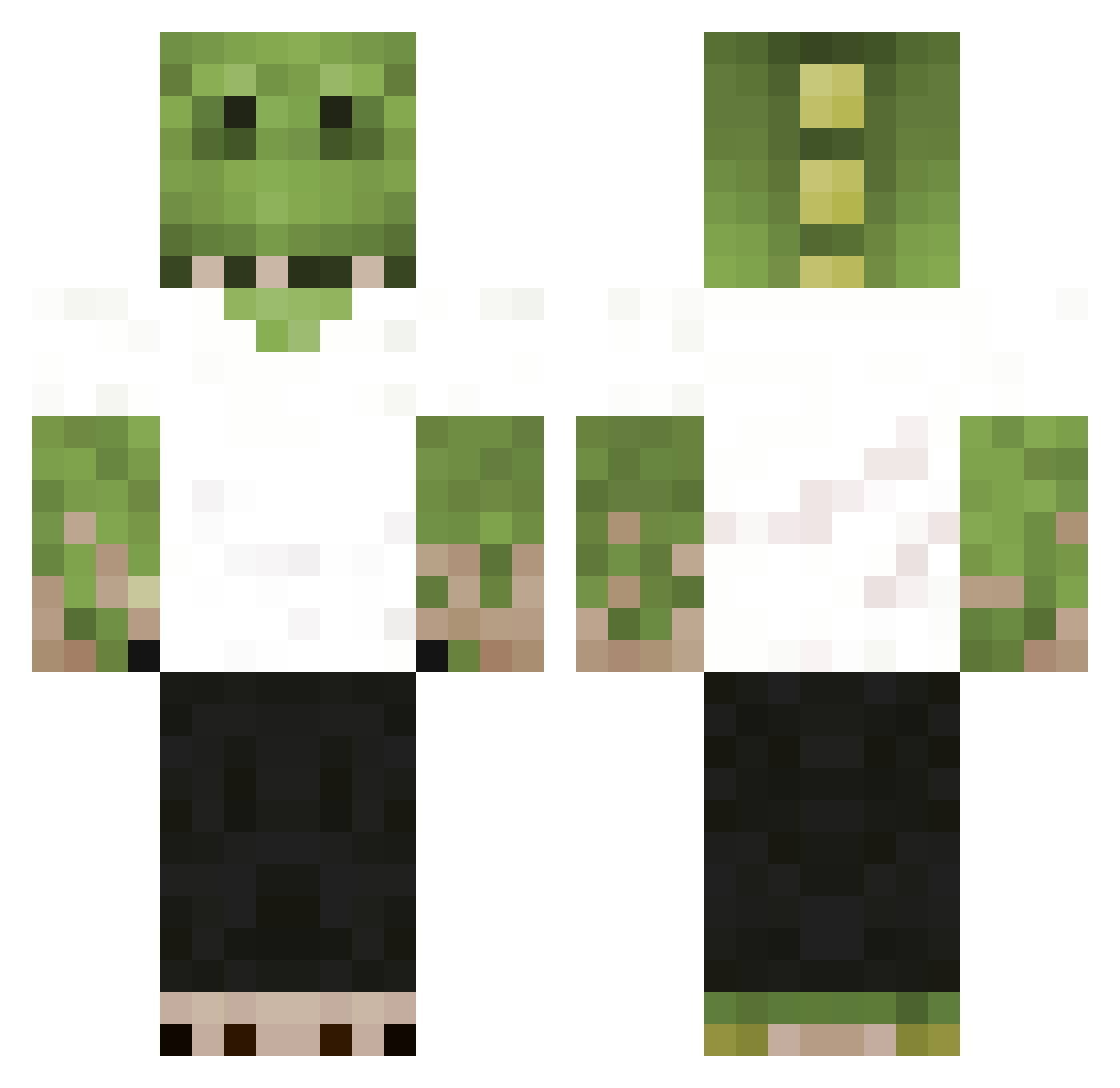 Nuns_With_Guns Minecraft skin, front and back view