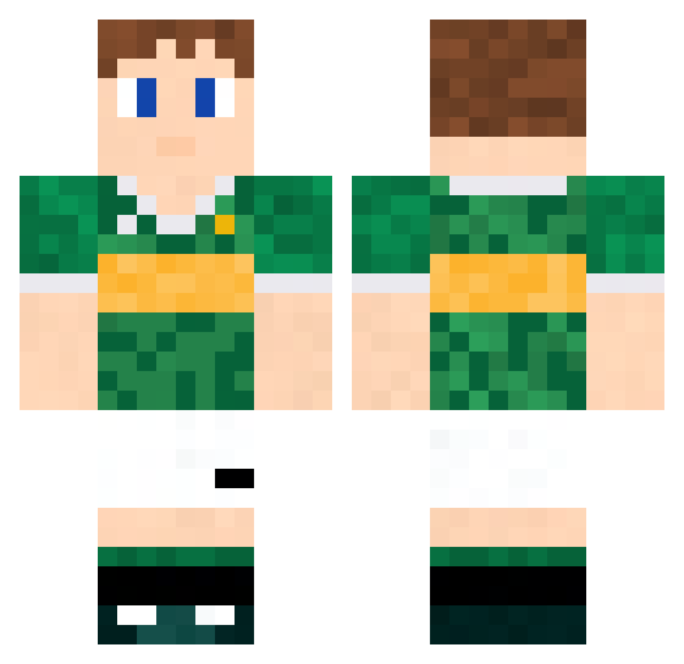 UglyDuckling14 Minecraft skin, front and back view