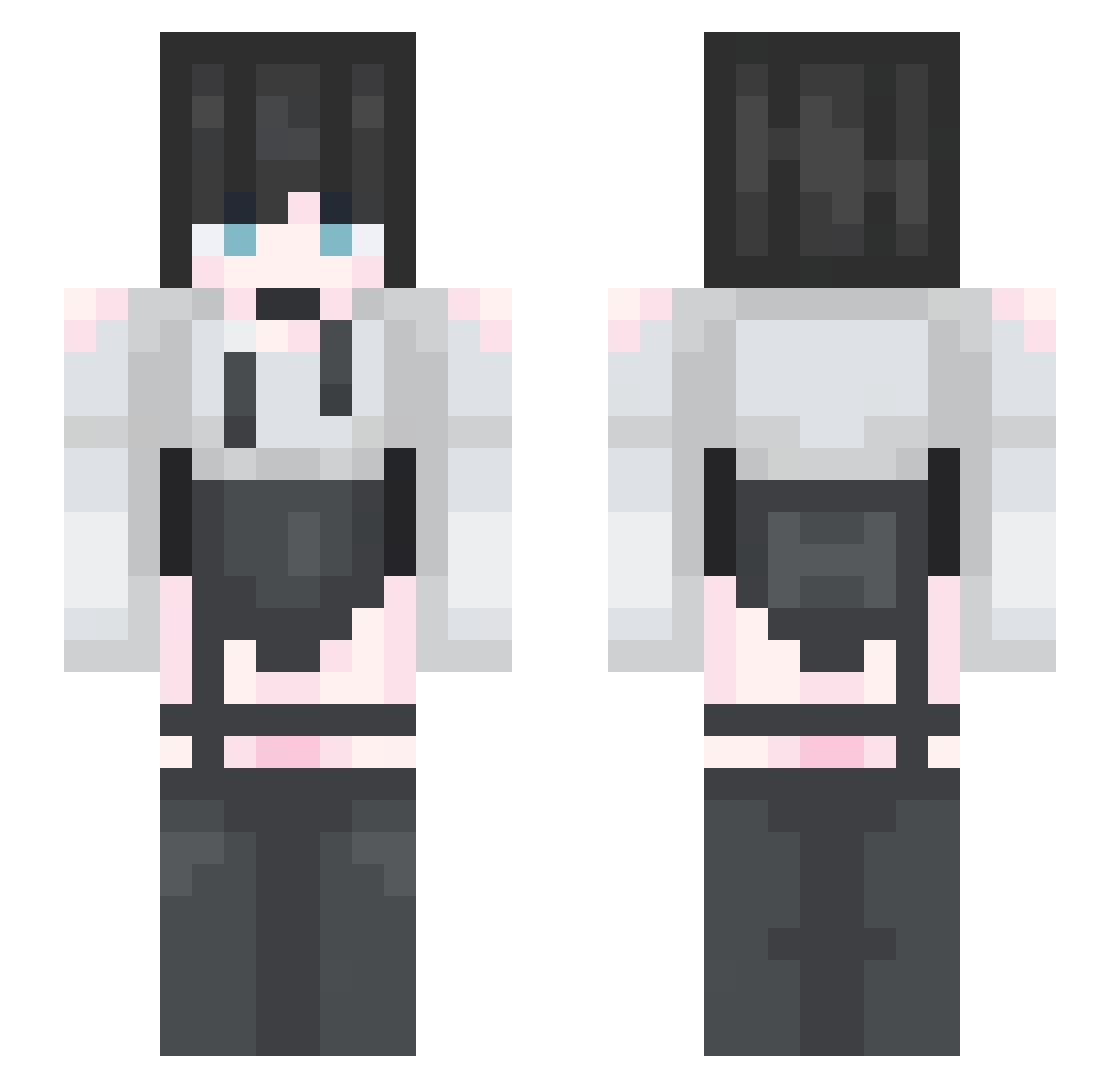 Dr_AndrewCollen Minecraft skin, front and back view