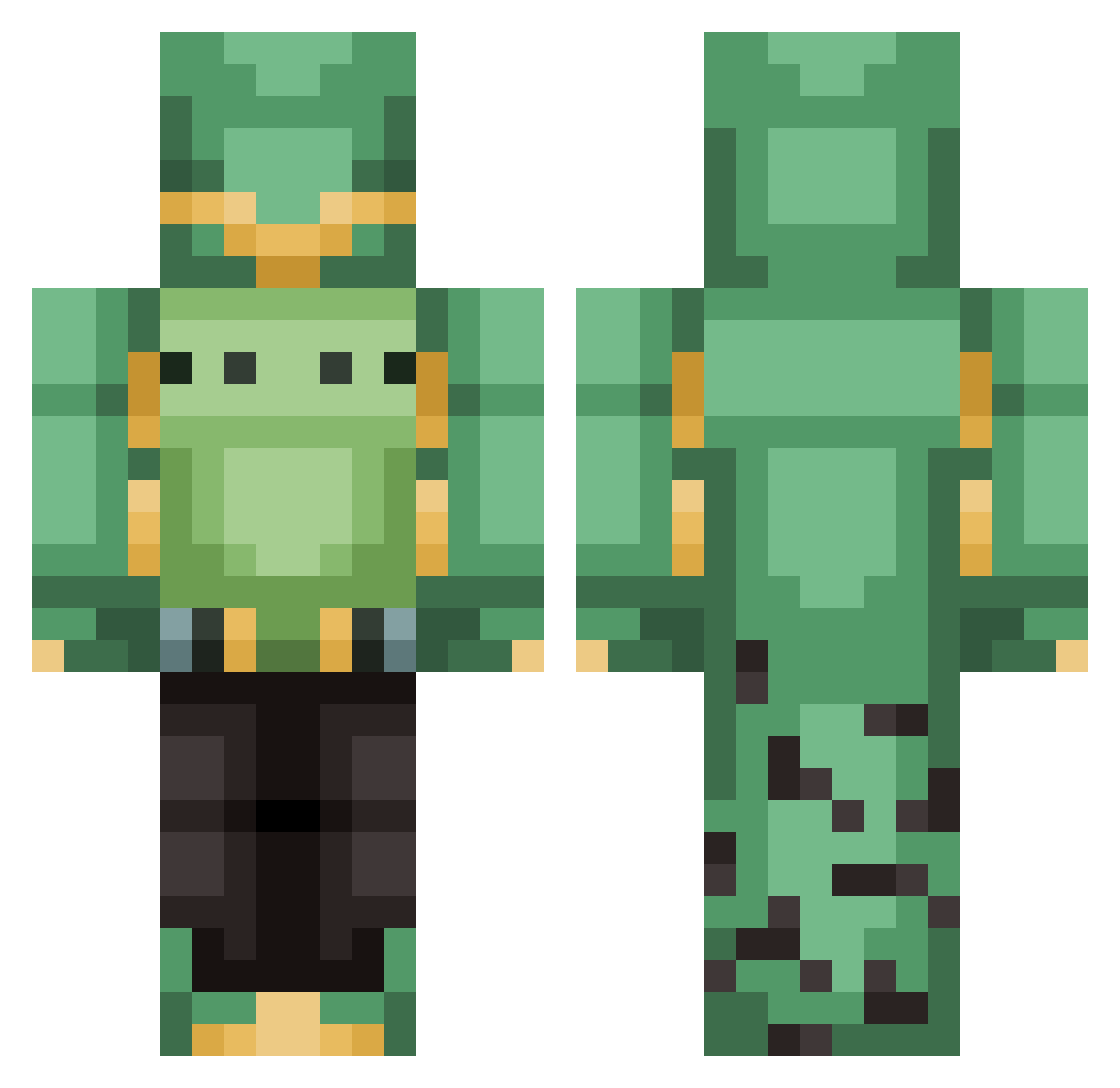 Ringo_8 Minecraft skin, front and back view