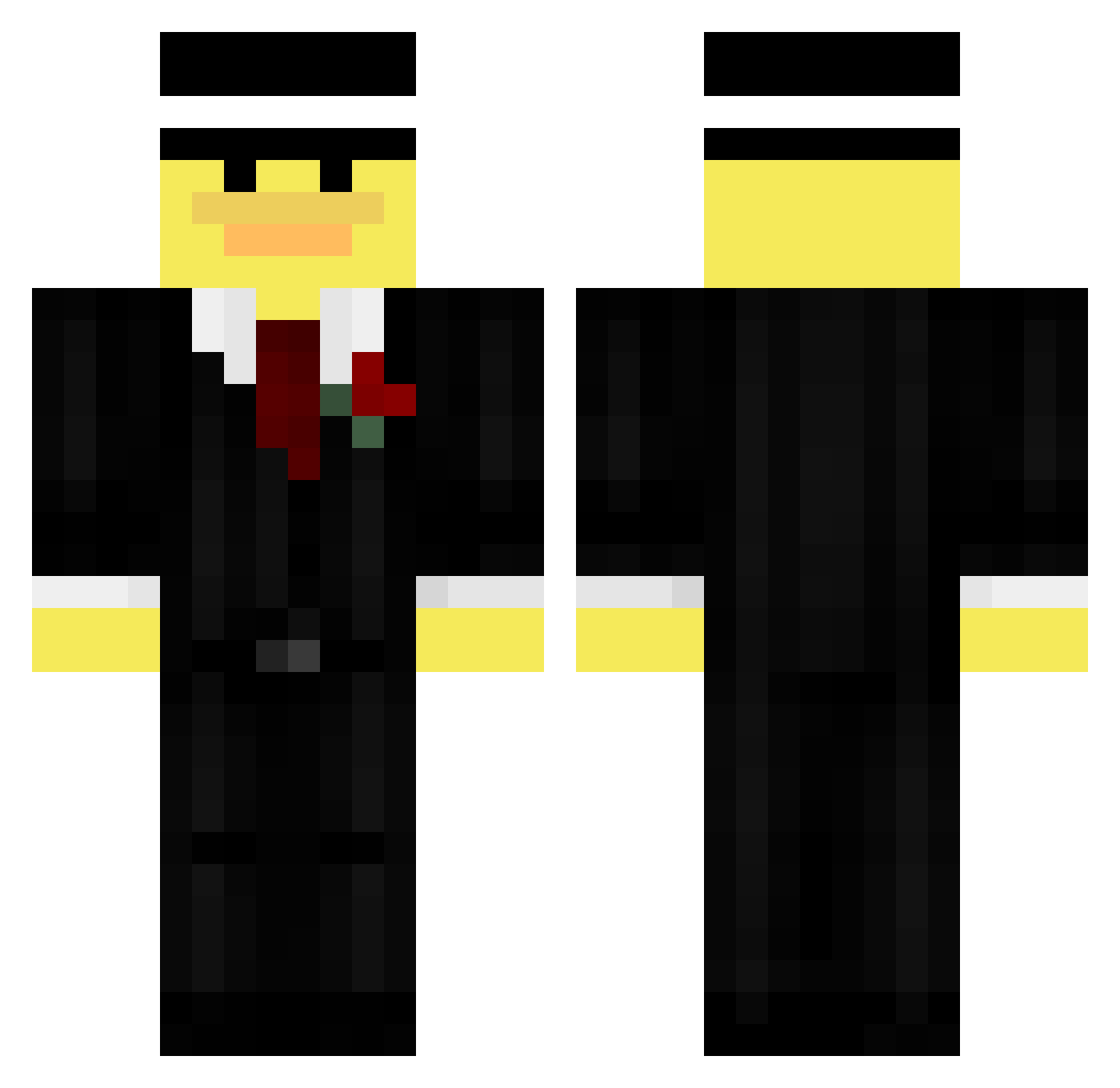 Deku1701best Minecraft skin, front and back view
