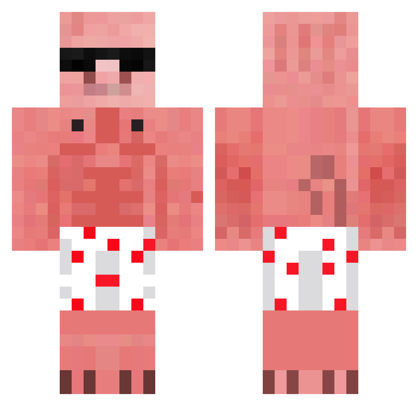 Zhen_5813 Minecraft skin, front and back view