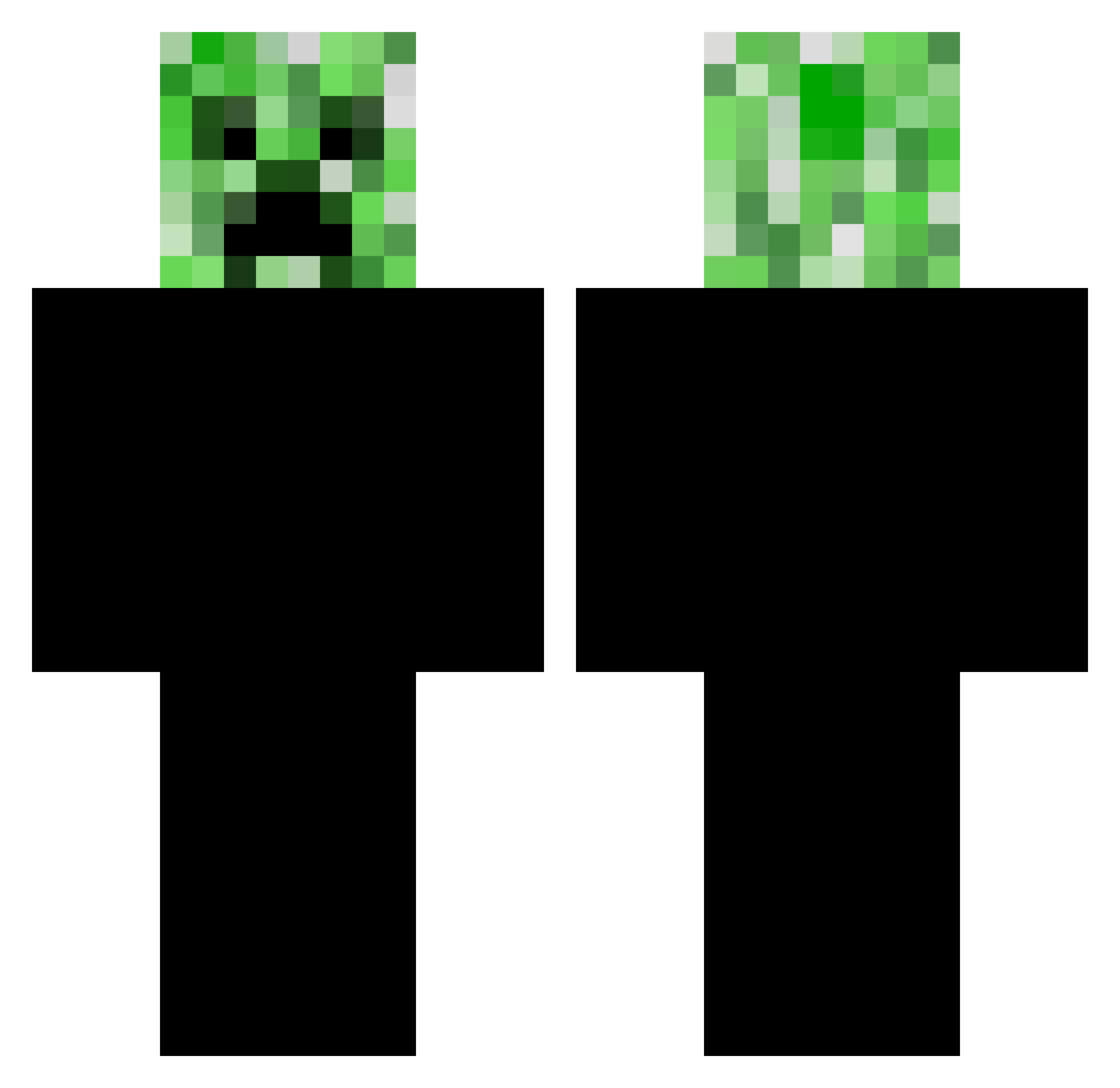 TheREALFisho Minecraft skin, front and back view