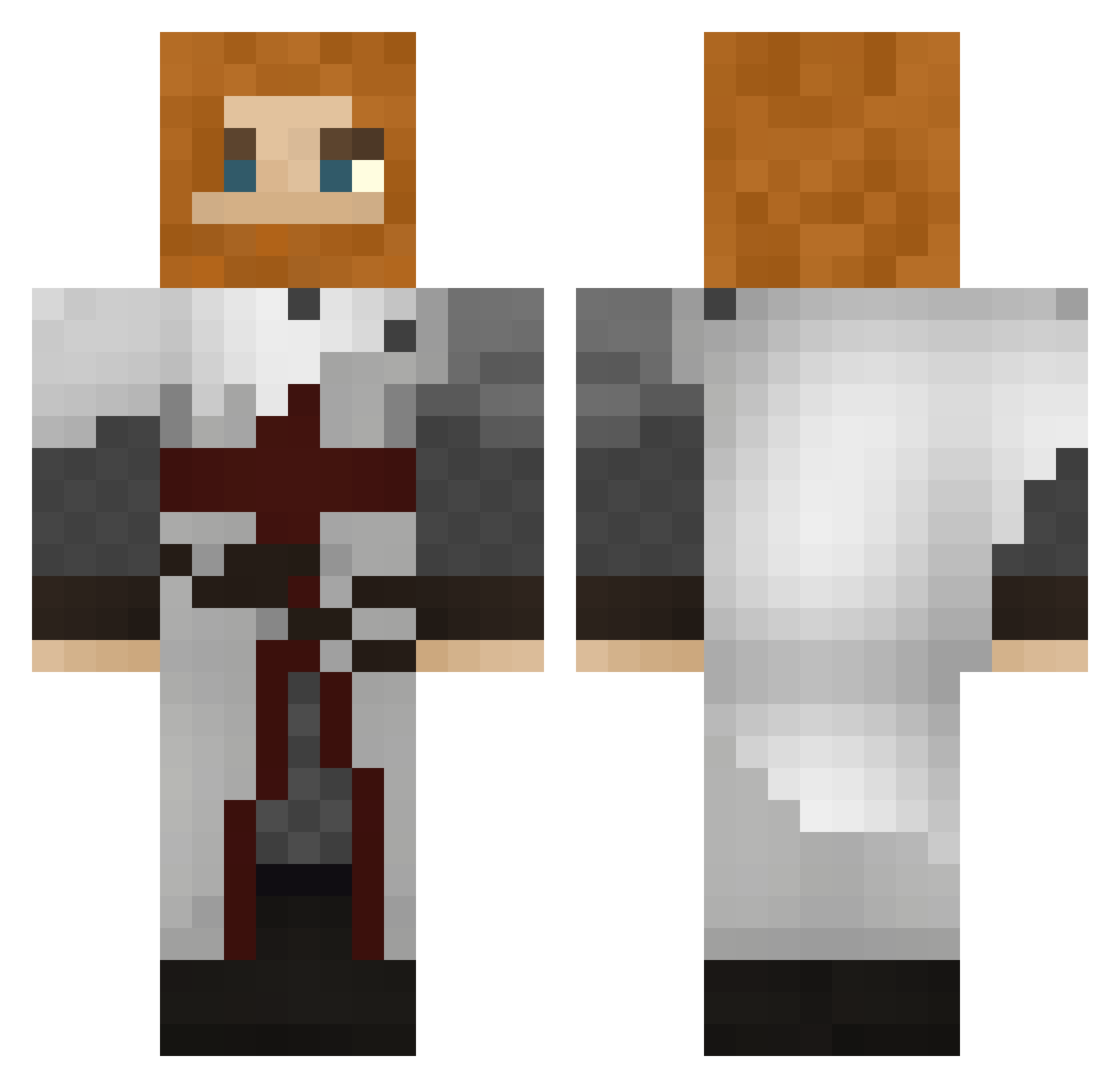 De_Peper Minecraft skin, front and back view