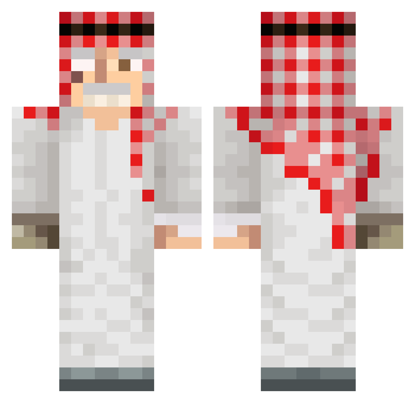 Finanzamtberater Minecraft skin, front and back view