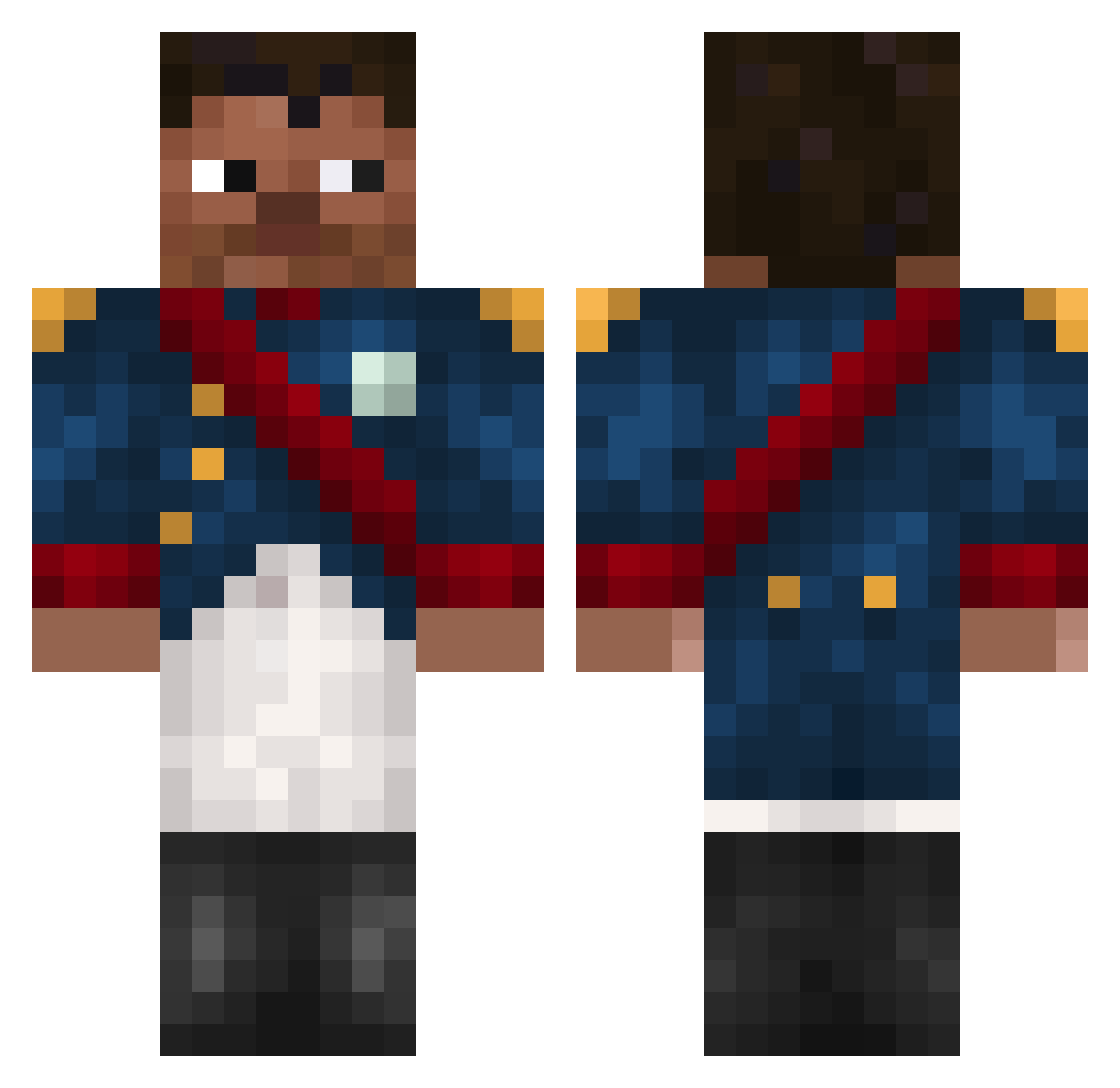 Maggot0147 Minecraft skin, front and back view