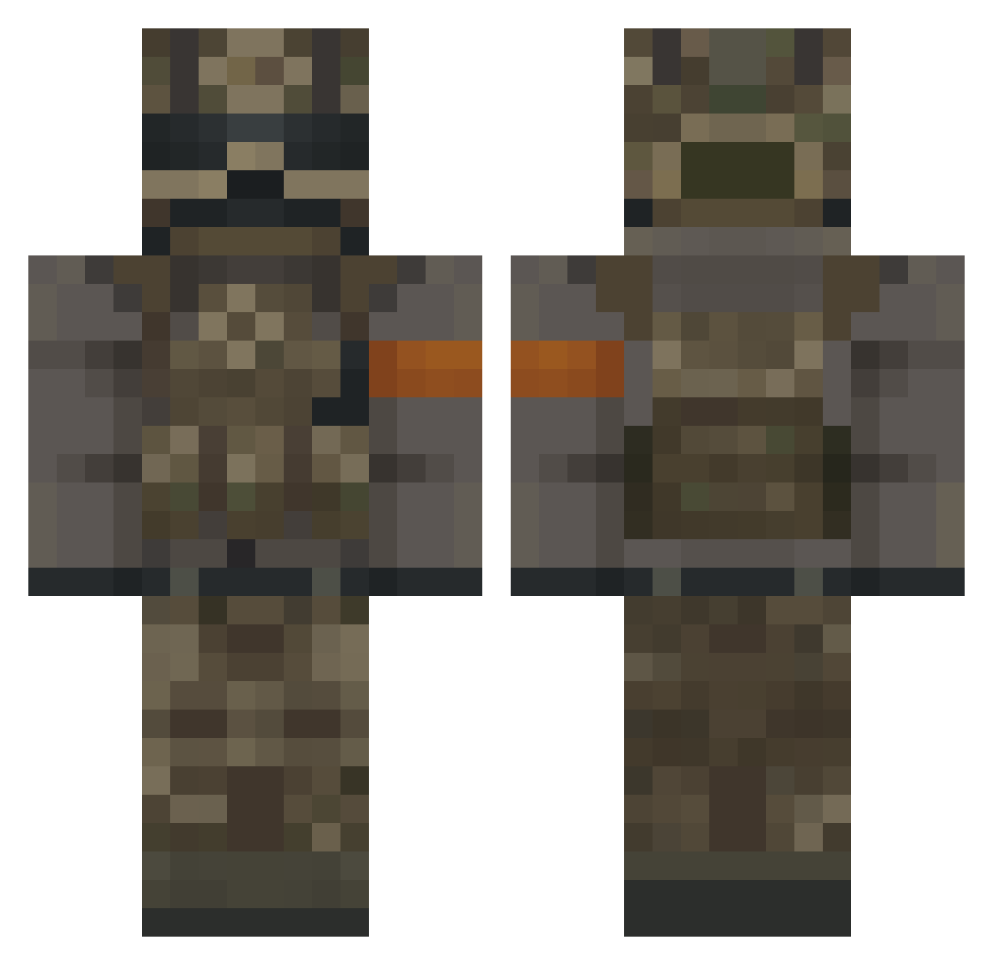 _asdf_12 Minecraft skin, front and back view