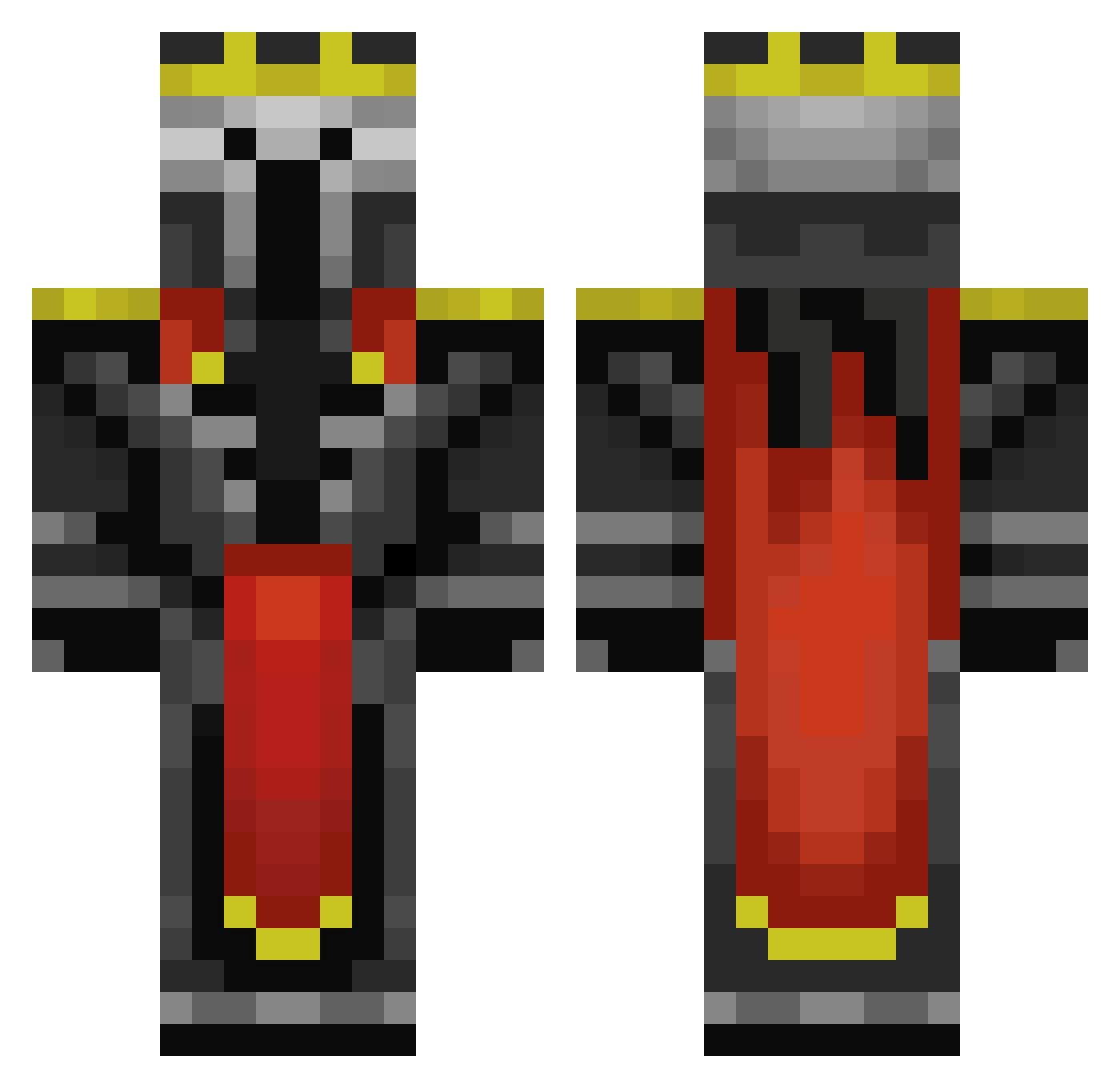 elindi2218 Minecraft skin, front and back view
