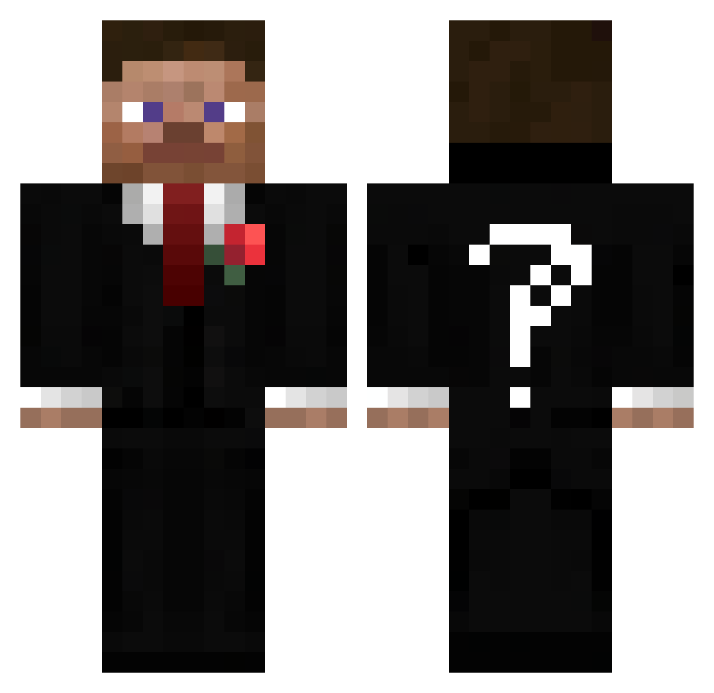 ltsLemon Minecraft skin, front and back view
