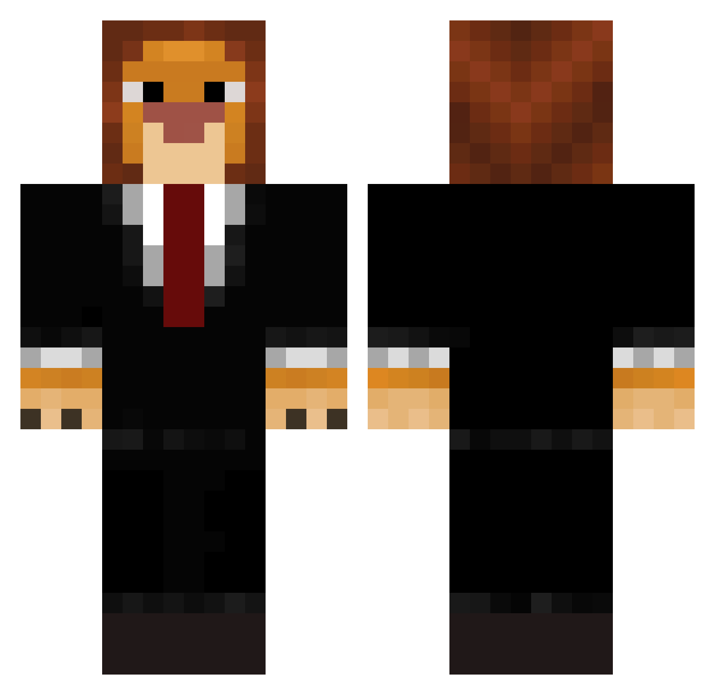 dirtymax_na Minecraft skin, front and back view