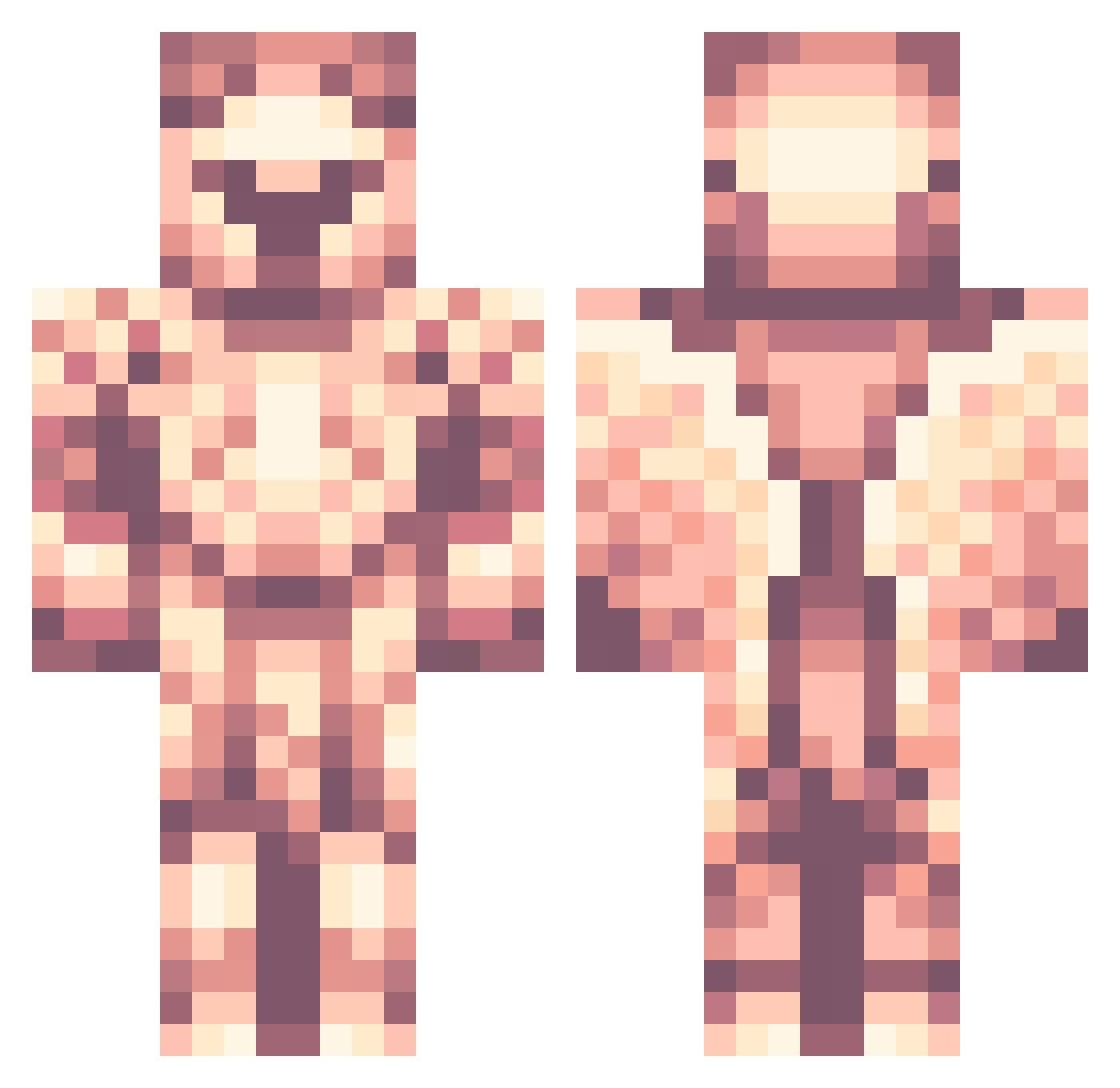 vaien7 Minecraft skin, front and back view