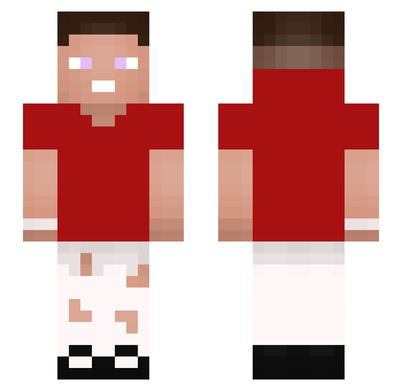 Tsvet37 Minecraft skin, front and back view