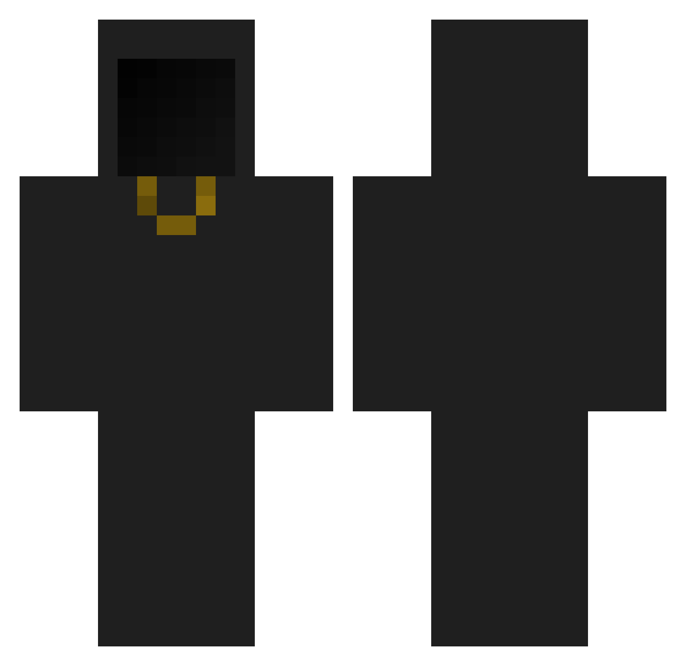 ZIBAREACH Minecraft skin, front and back view