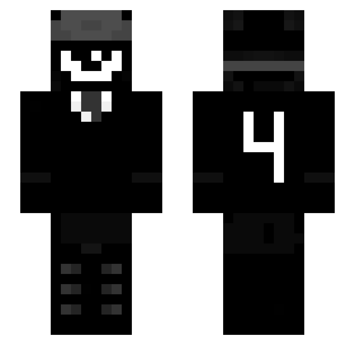r4bu_ Minecraft skin, front and back view