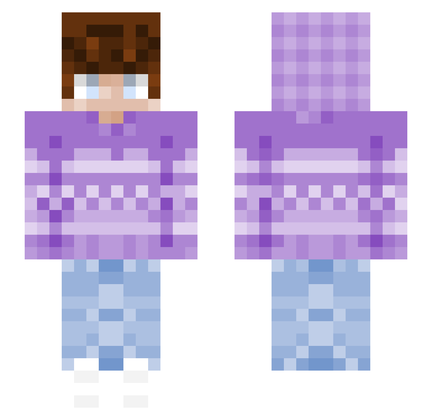 Gremlim0 Minecraft skin, front and back view
