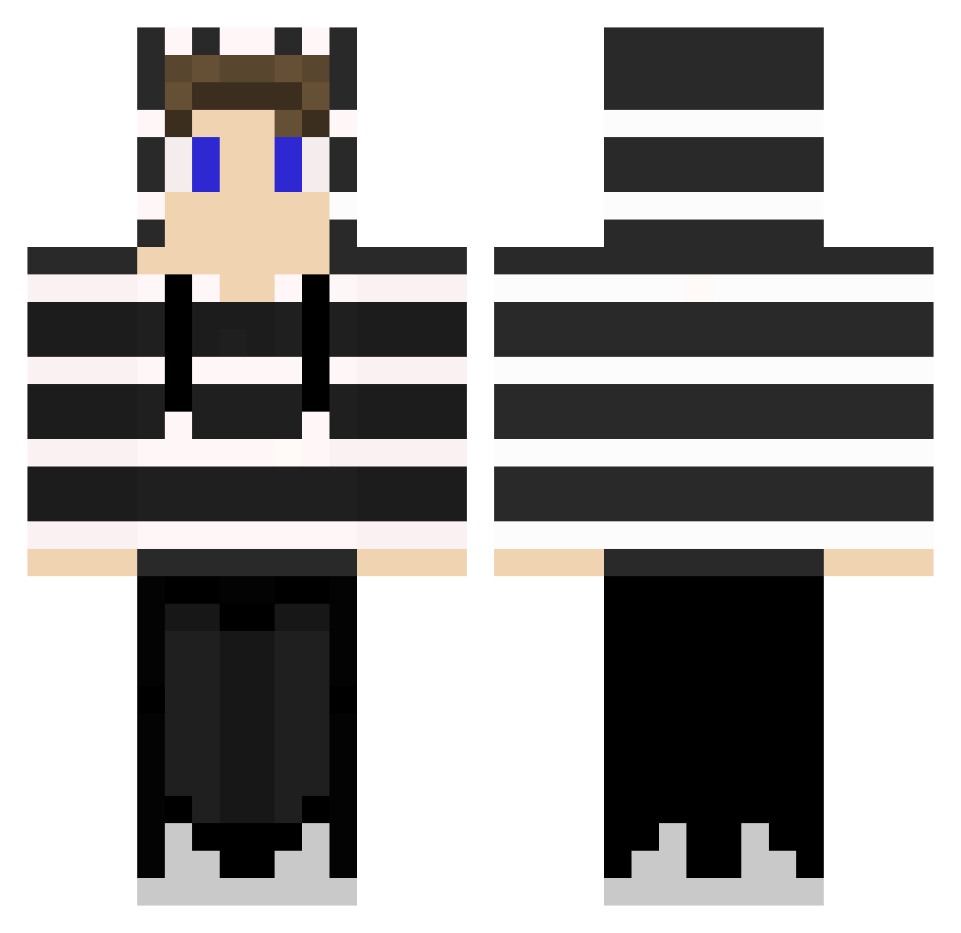 _XacZ_ Minecraft skin, front and back view