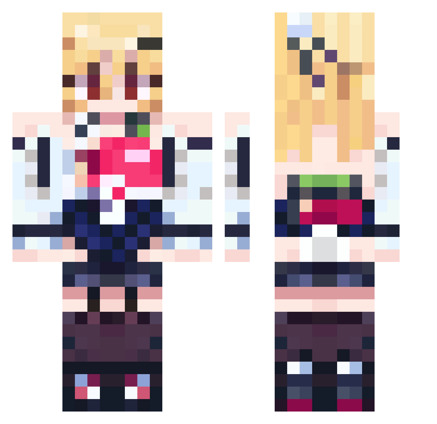 agabi78 Minecraft skin, front and back view