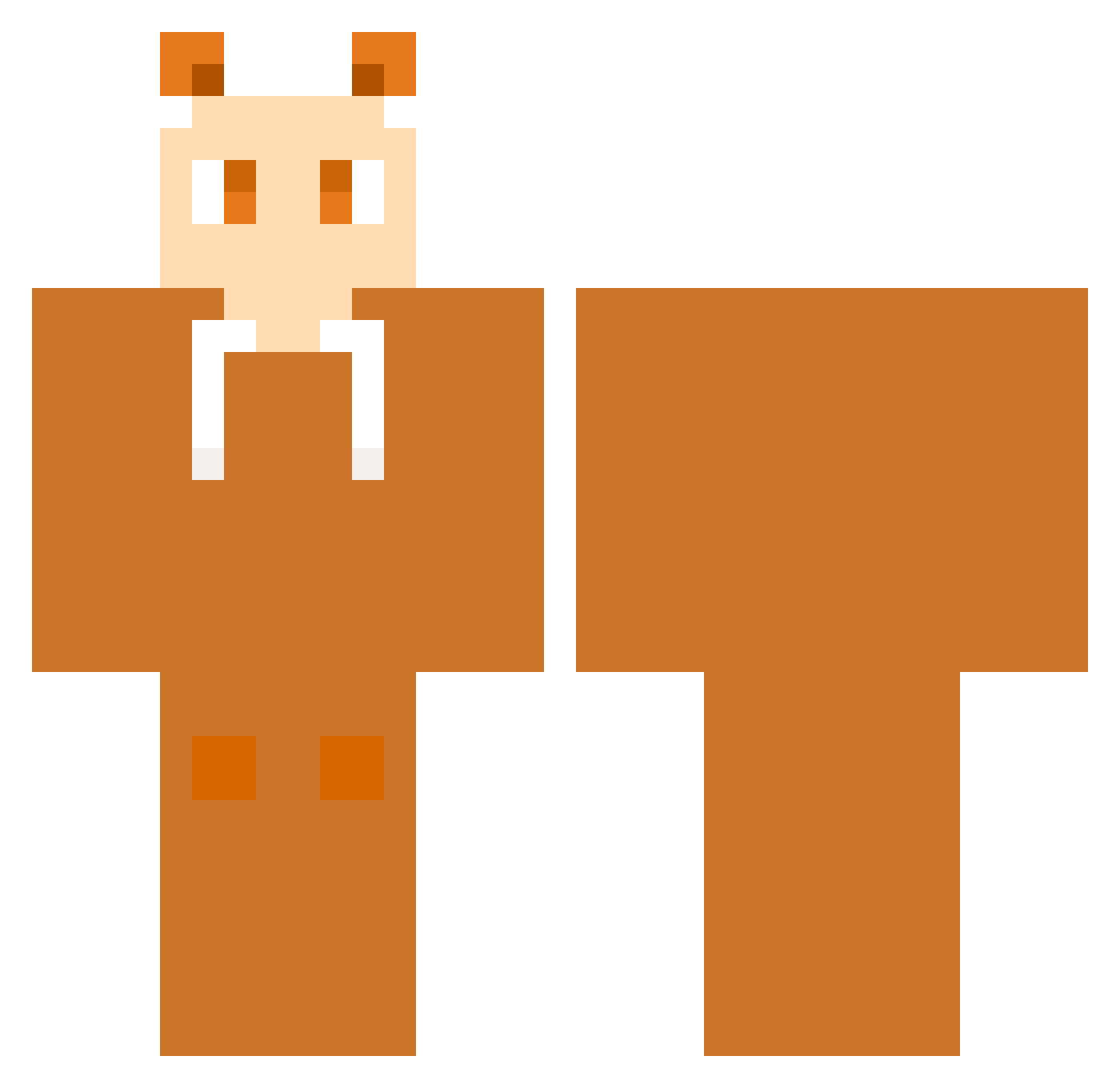 Olivee_835 Minecraft skin, front and back view