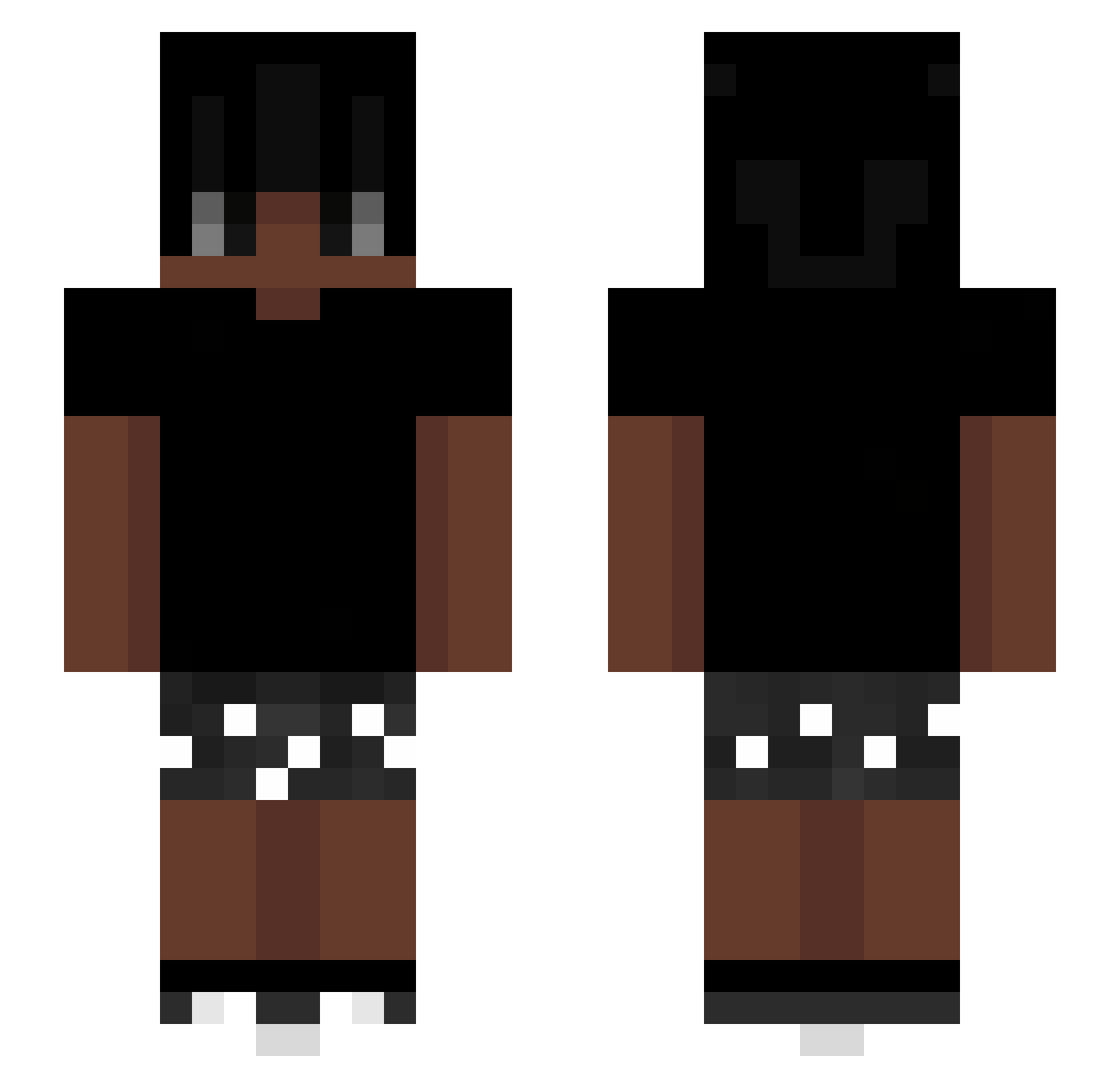 soEzBozo Minecraft skin, front and back view