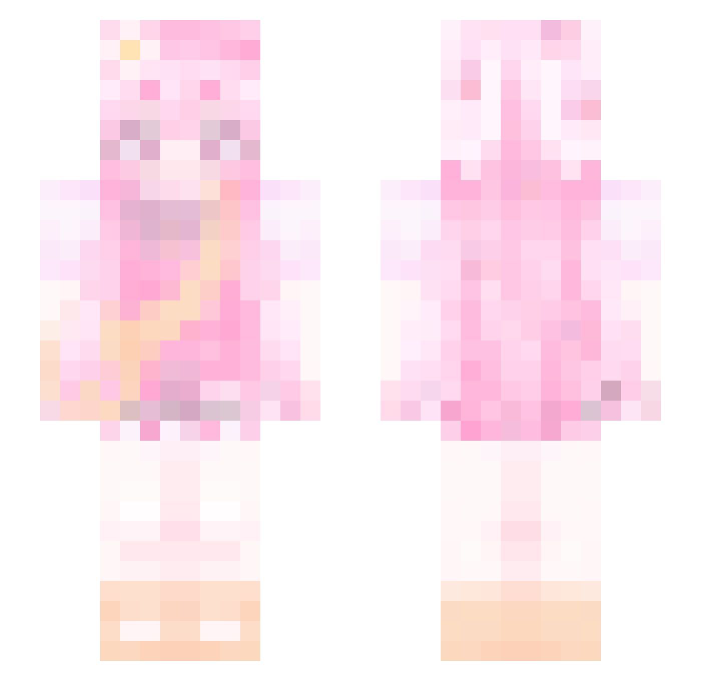 myoguk Minecraft skin, front and back view