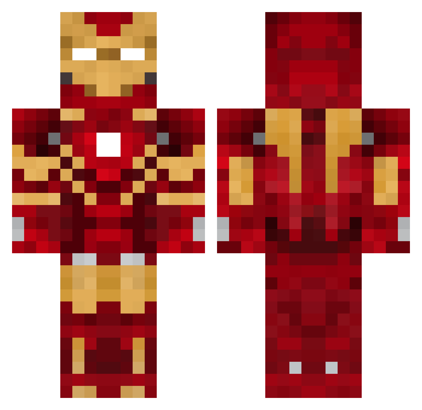 sx_1s Minecraft skin, front and back view