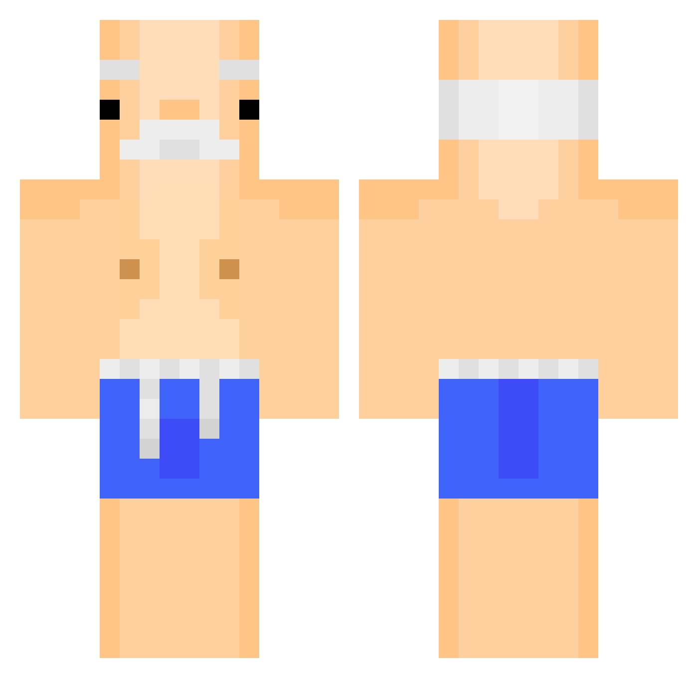 Jersey_206 Minecraft skin, front and back view